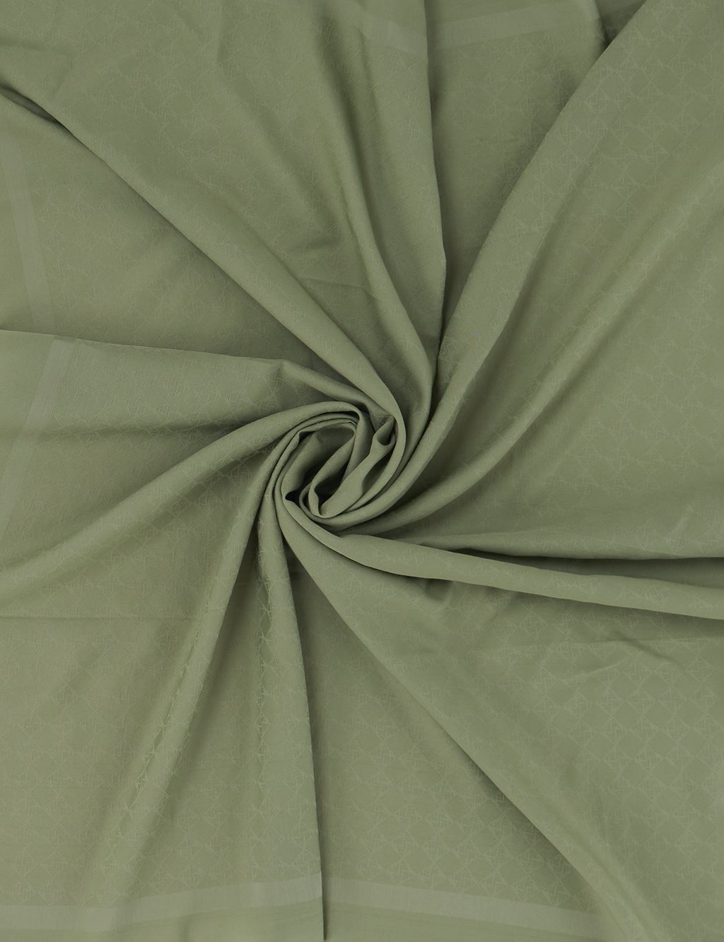 Cotton Monogram Scarf Aquamarine
