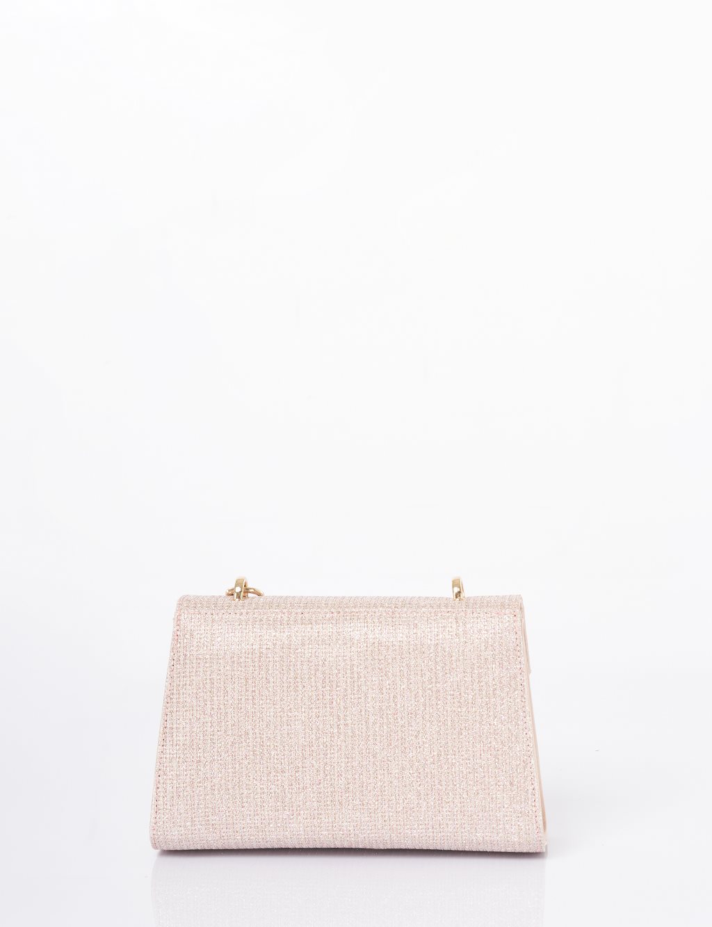 Clutch Bag with Pearl Handle - Powder Pink