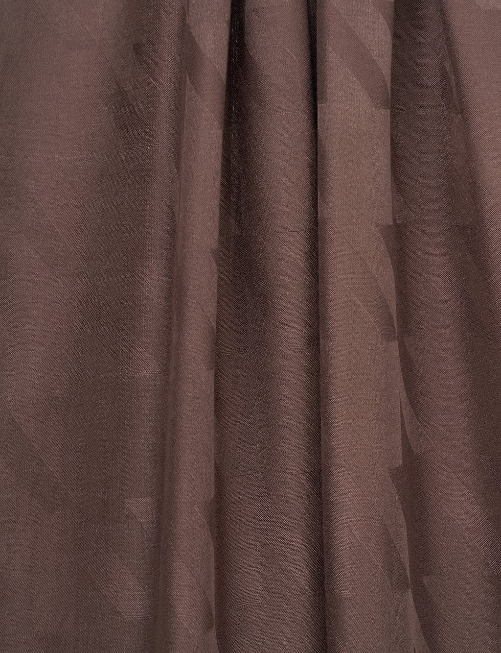Hound's Foot Patterned Jacquard Shawl Dark Brown