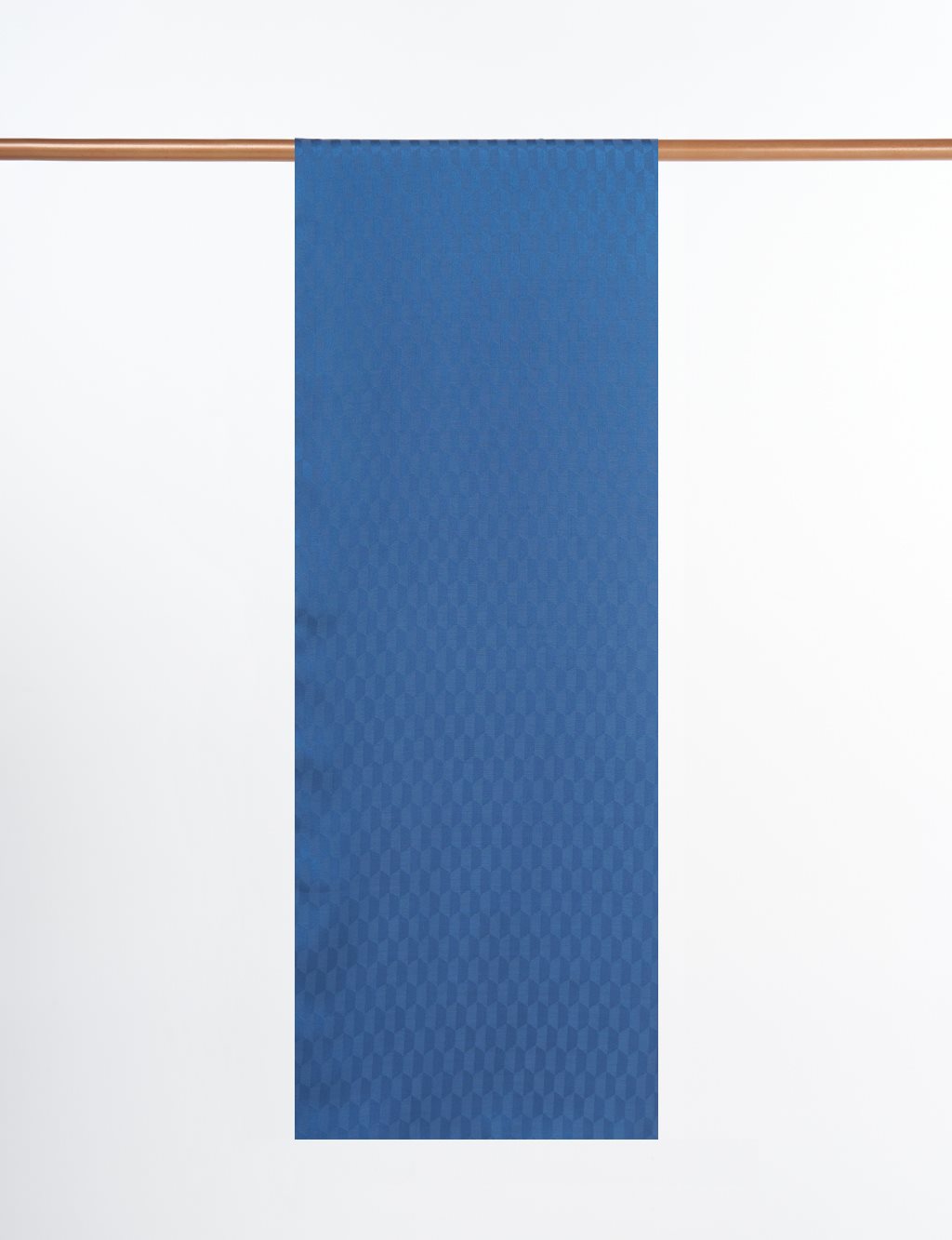 Cocoon Patterned Jacquard Woven Shawl Indigo 