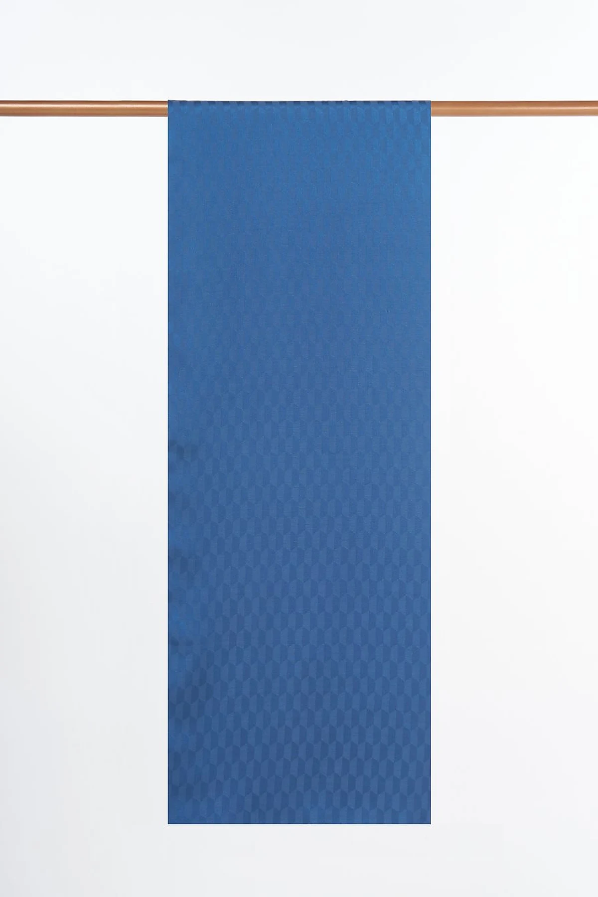 Cocoon Patterned Jacquard Woven Shawl Indigo 