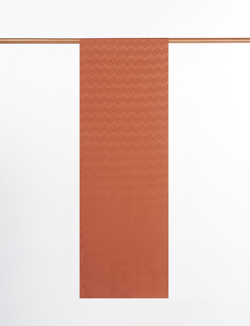 Ring Pattern Sapphire Scarf in Terracotta 