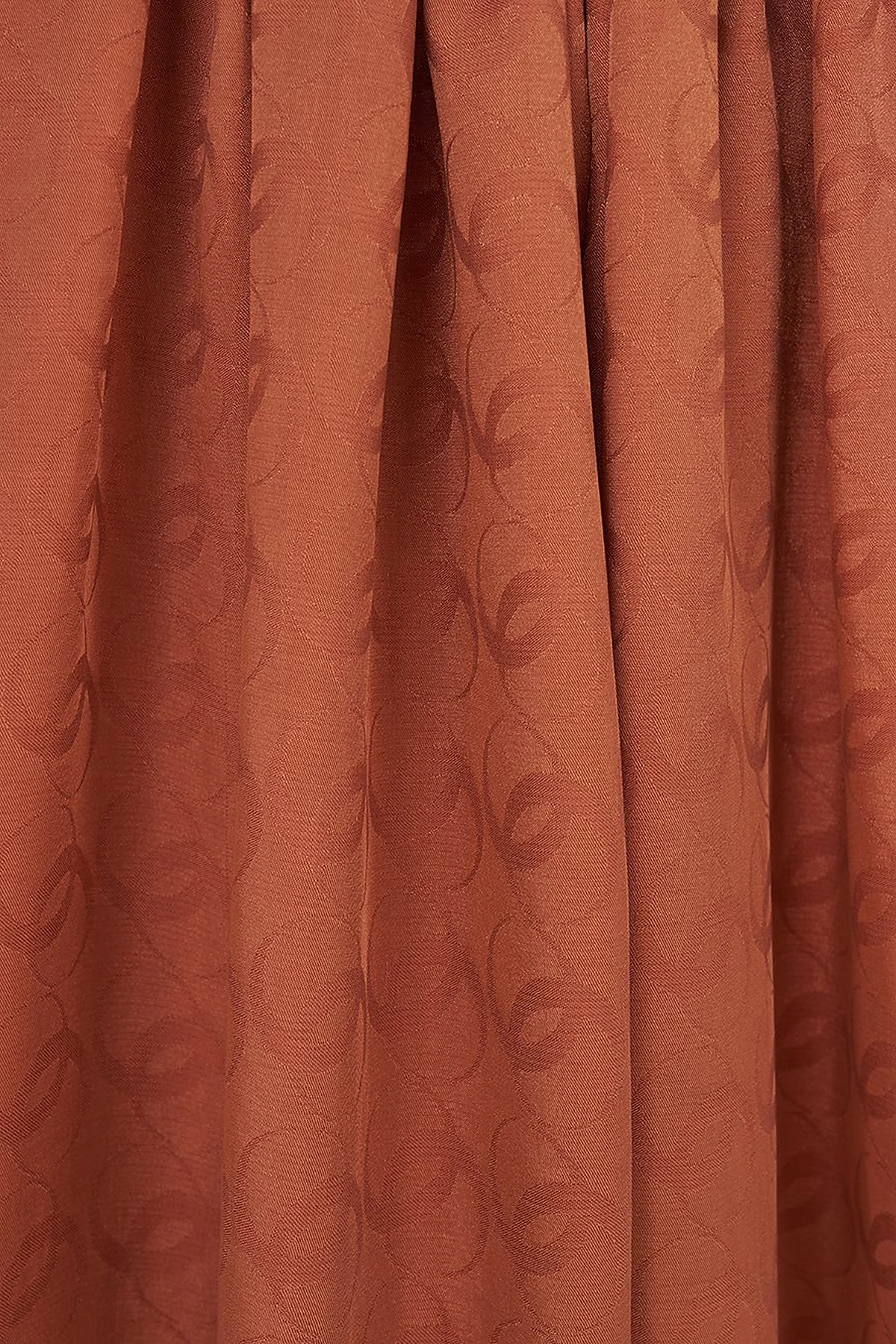 Ring Pattern Sapphire Scarf in Terracotta 