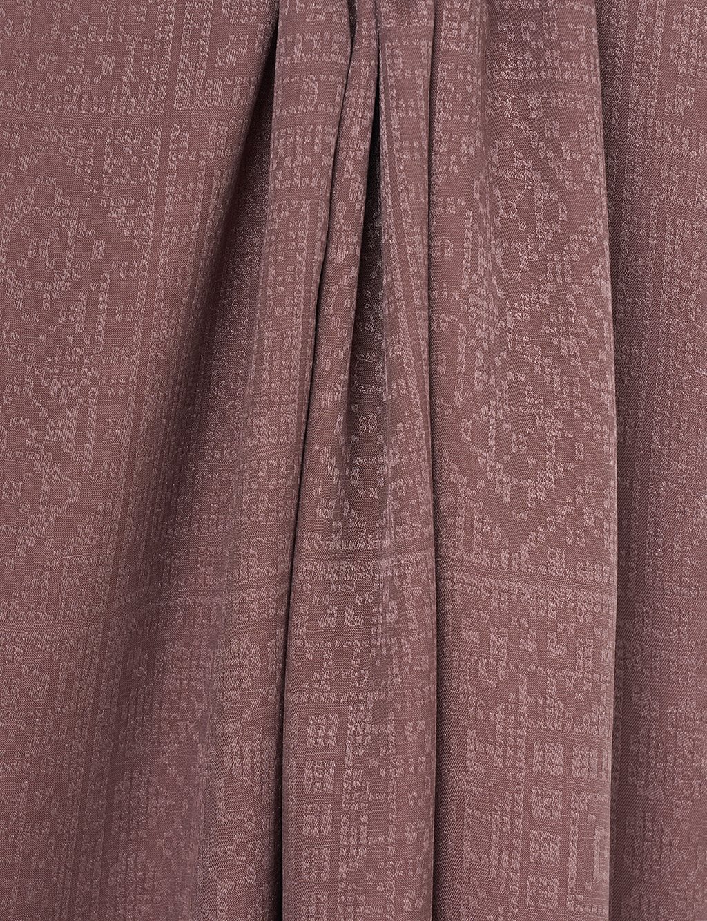 Etnic Pattern Sapphire Scarf in Dark Mink