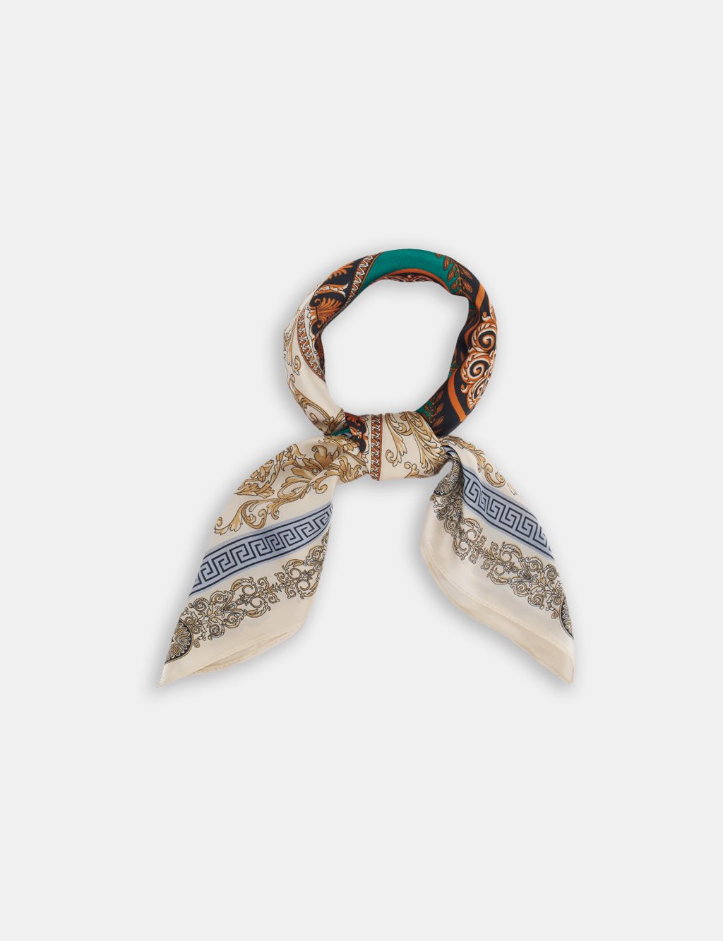 Patterned Scarf – Cream