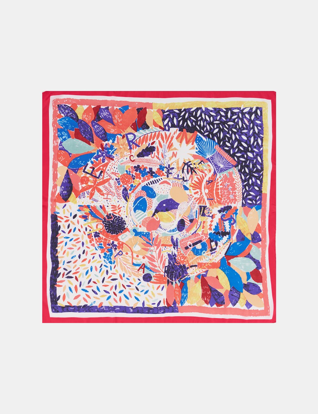 Abstract Pattern Scarf – Pink
