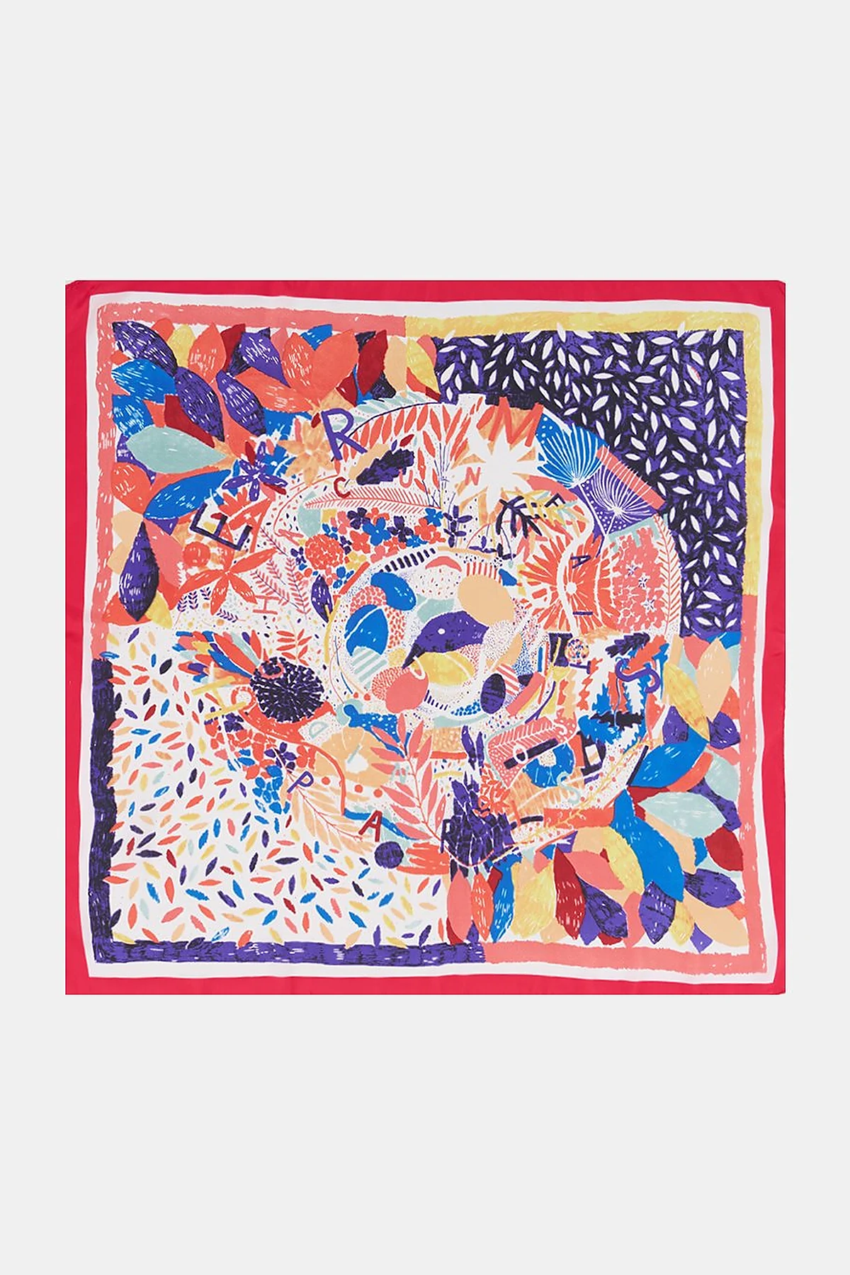 Abstract Pattern Scarf – Pink