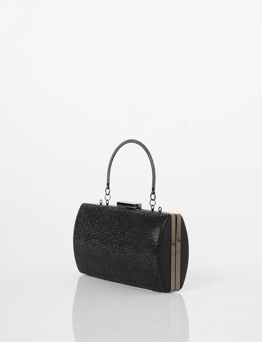 Evening Bag with Handle - Black
