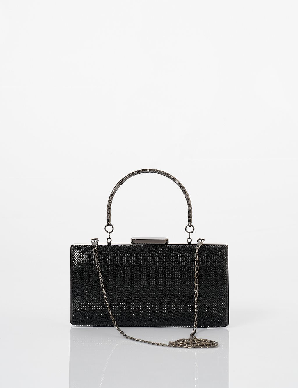 Evening Bag with Handle - Black