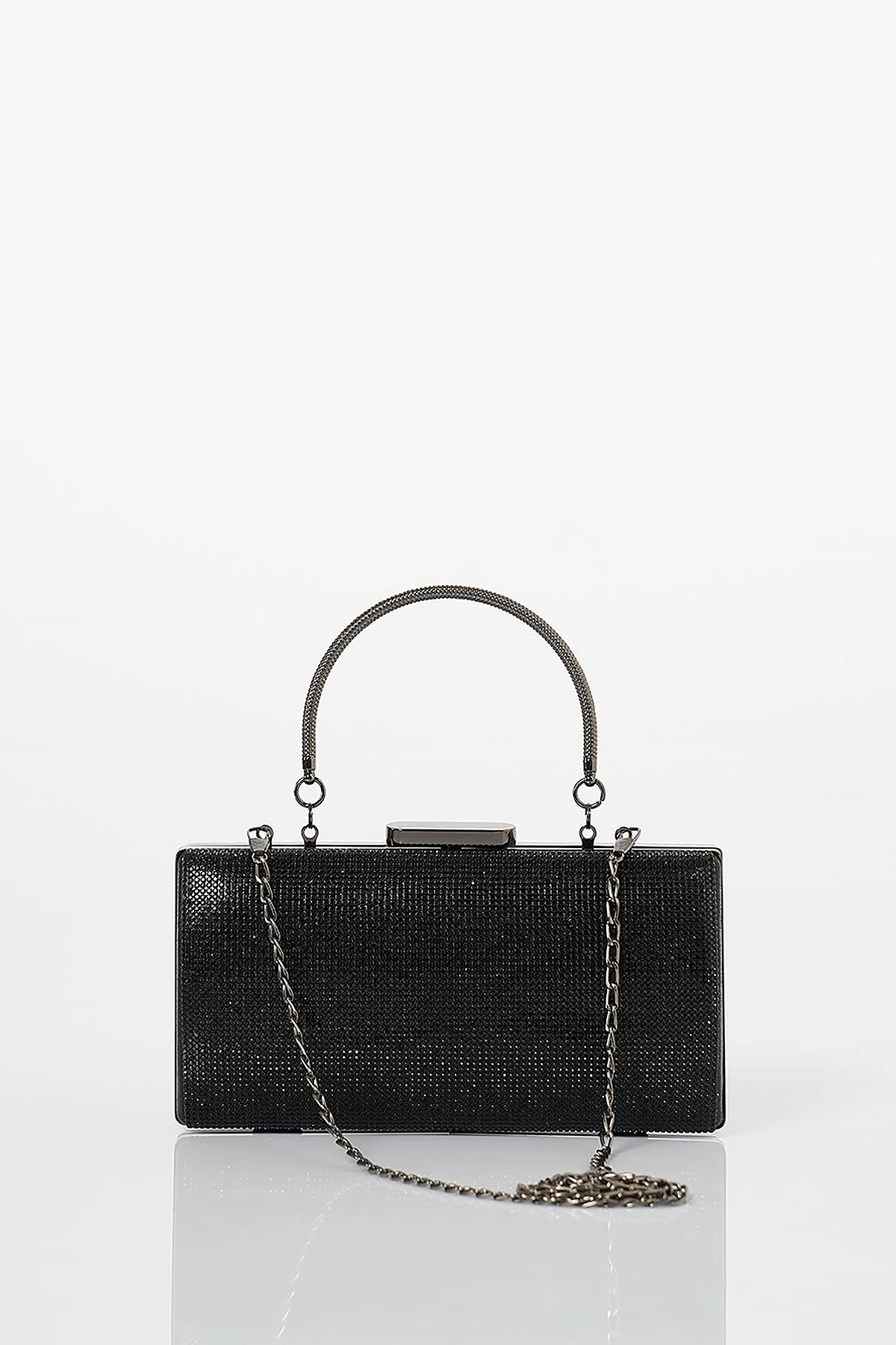Evening Bag with Handle - Black
