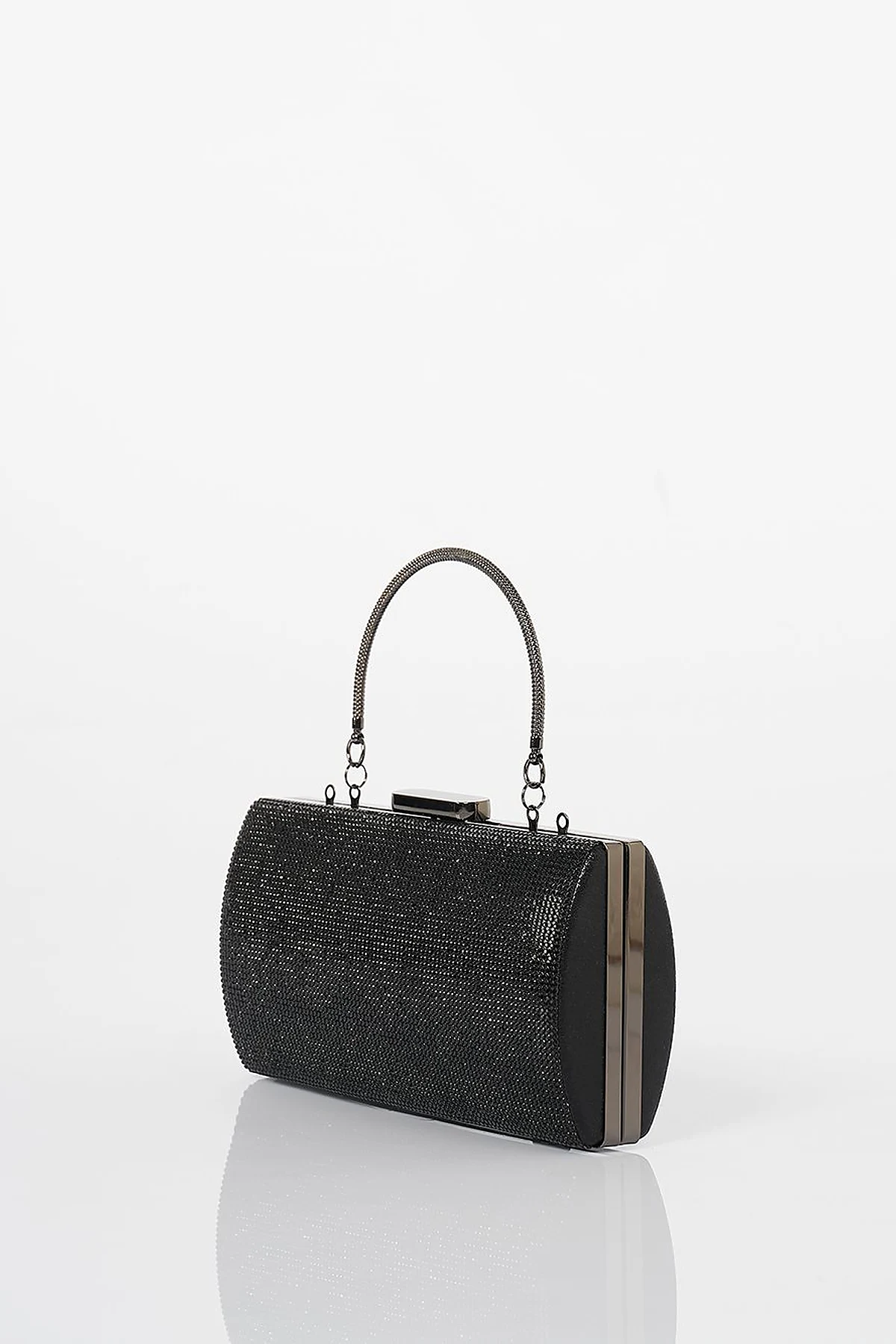 Evening Bag with Handle - Black