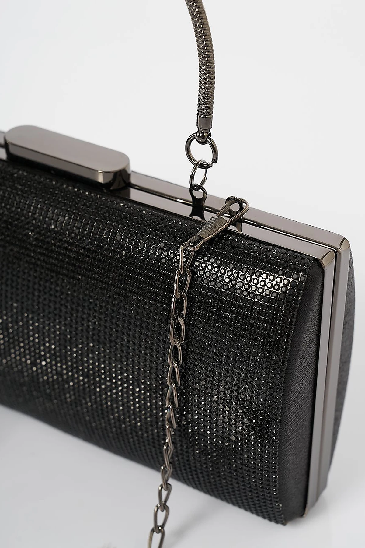 Evening Bag with Handle - Black