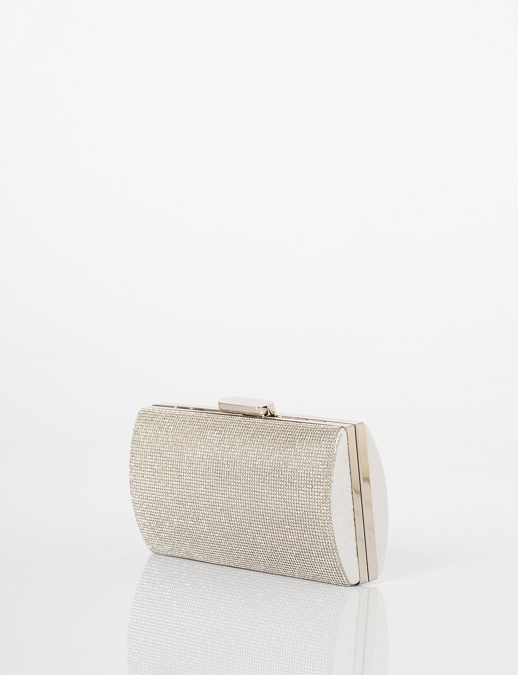 Evening Bag with Handle - Silver