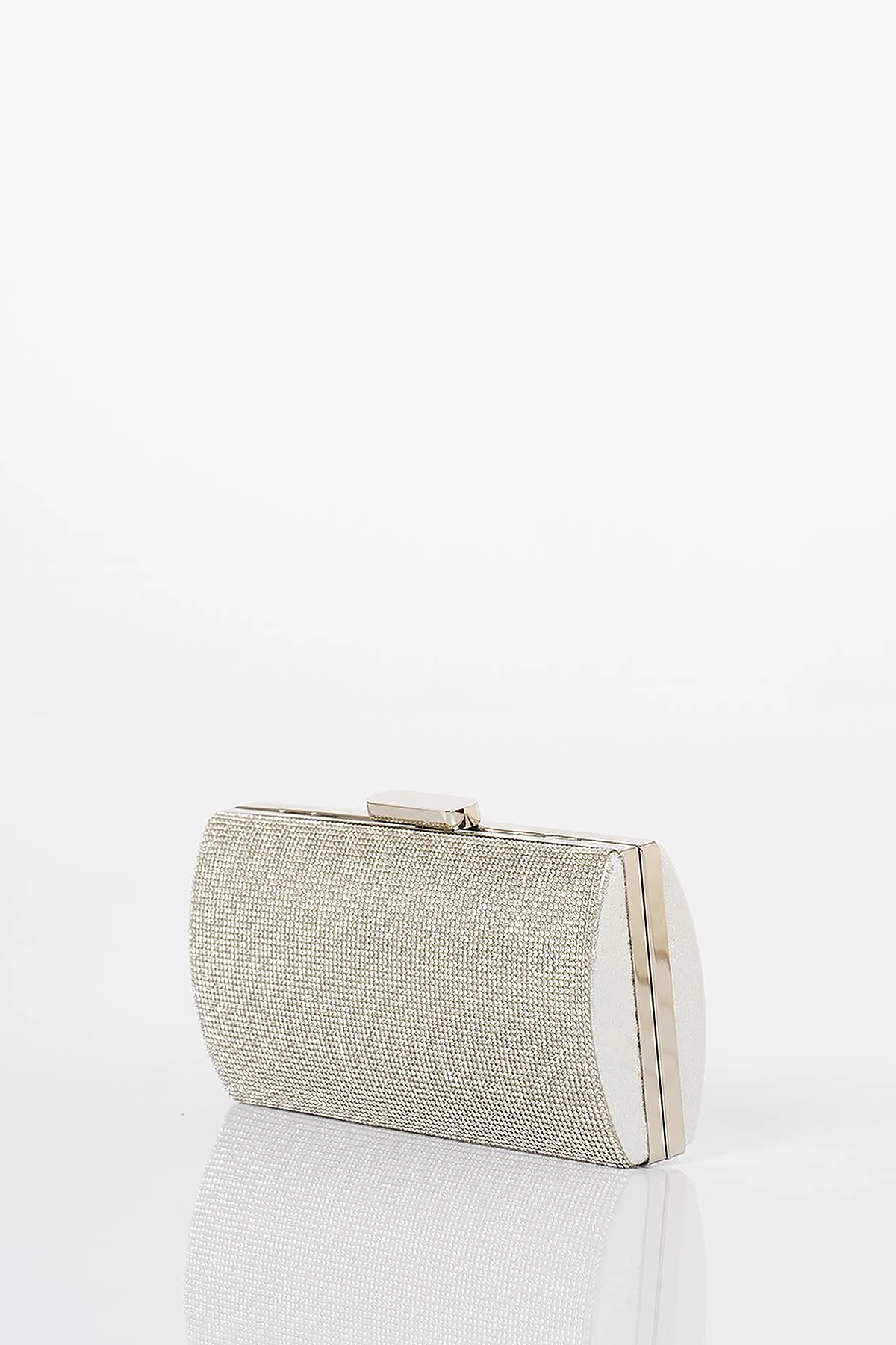 Evening Bag with Handle - Silver
