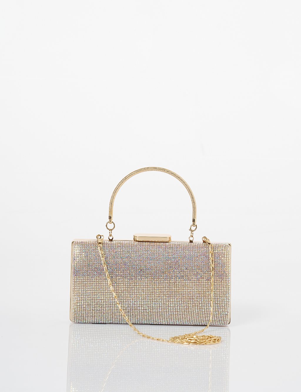 Evening Bag with Handle - Pearl
