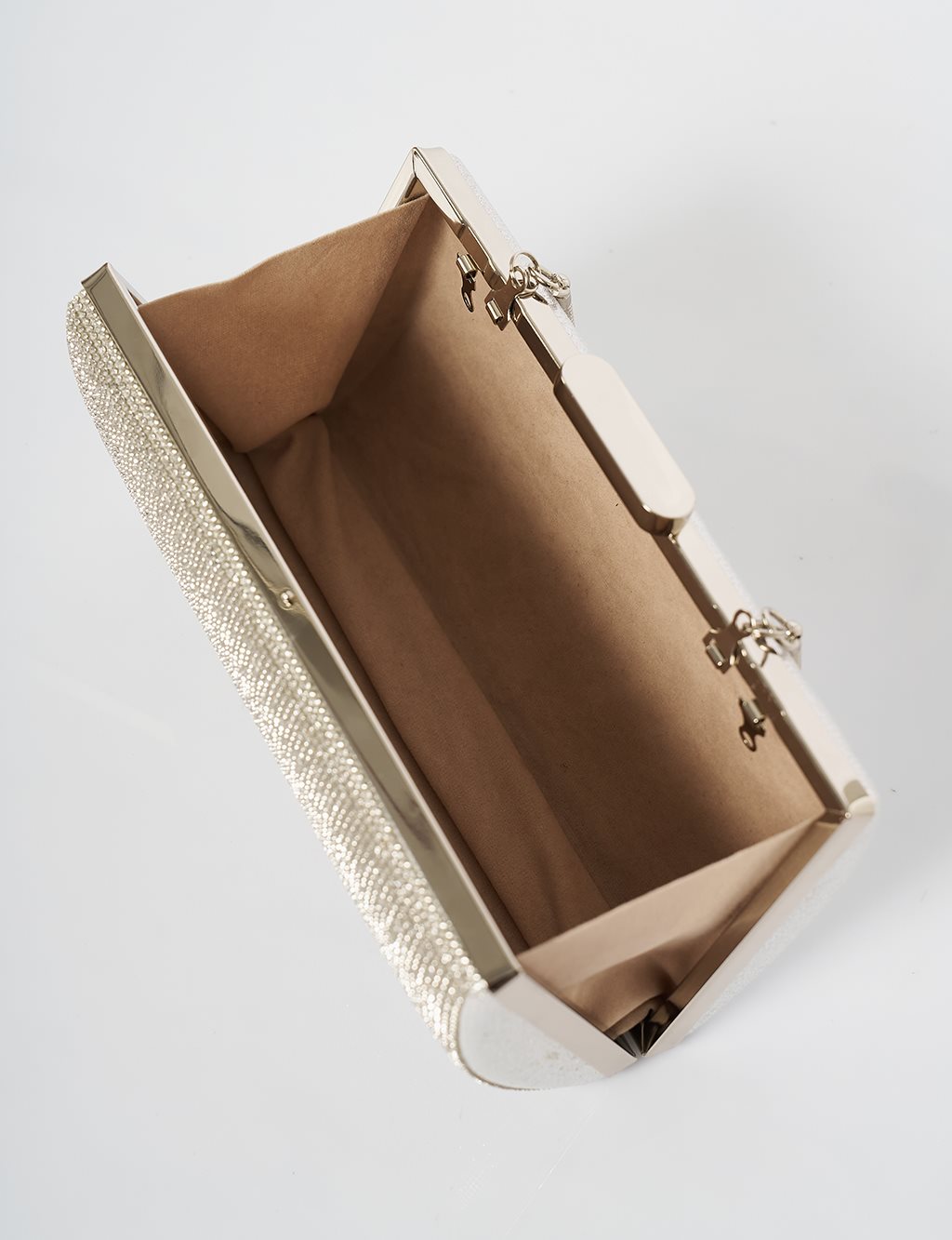 Evening Bag with Handle - Silver