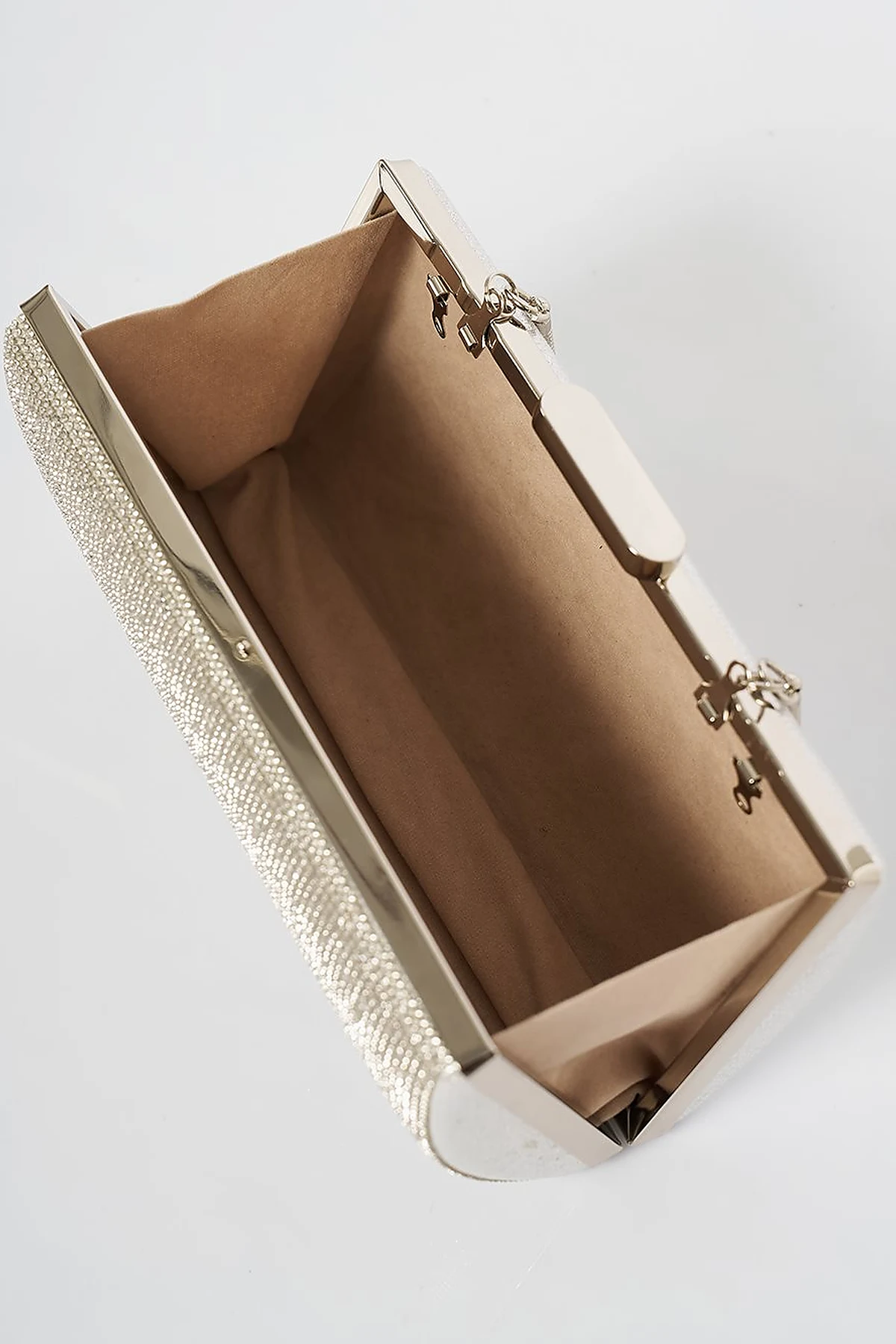 Evening Bag with Handle - Silver