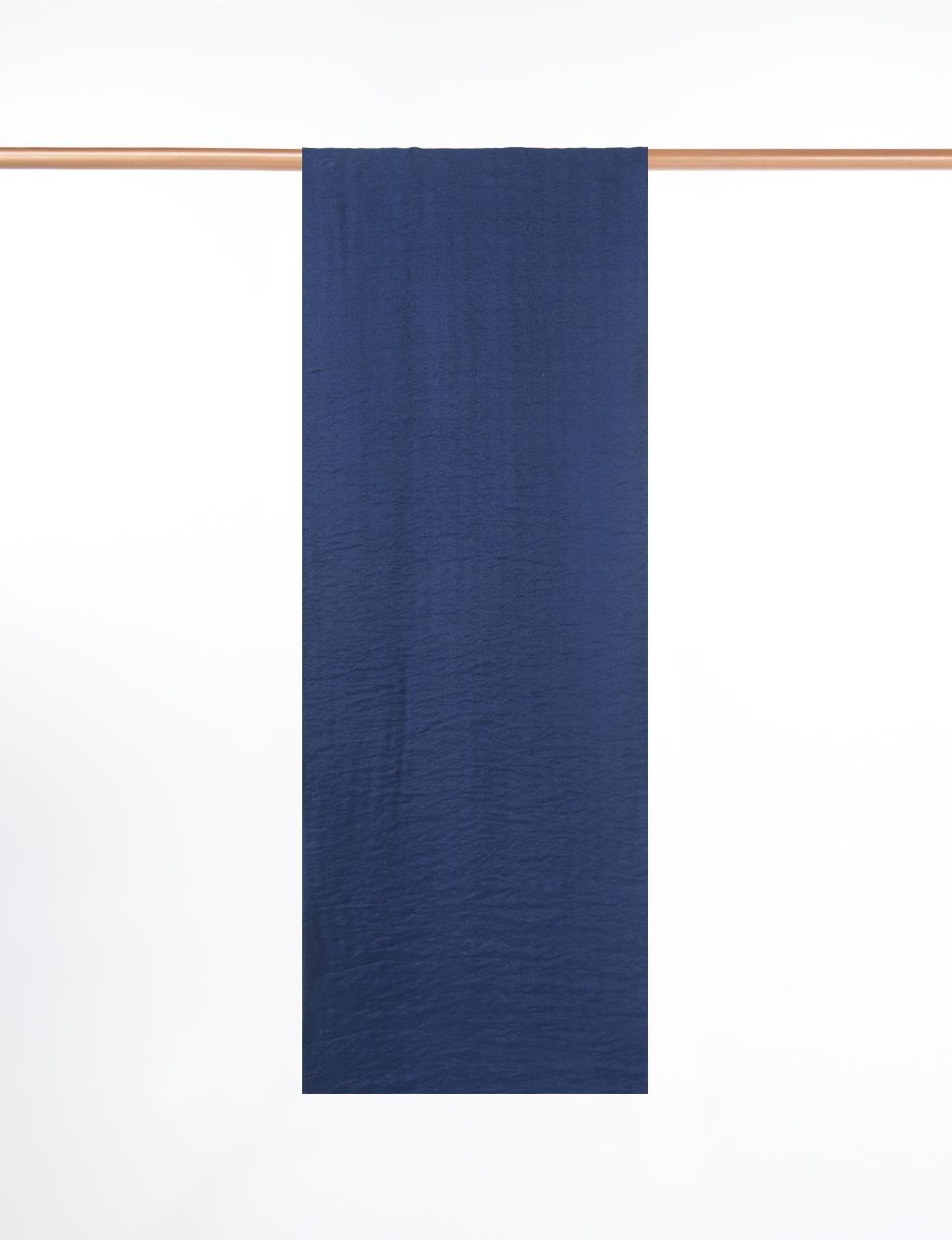 Mini Monogram Jacquard Viscose Woven Shawl Navy Blue