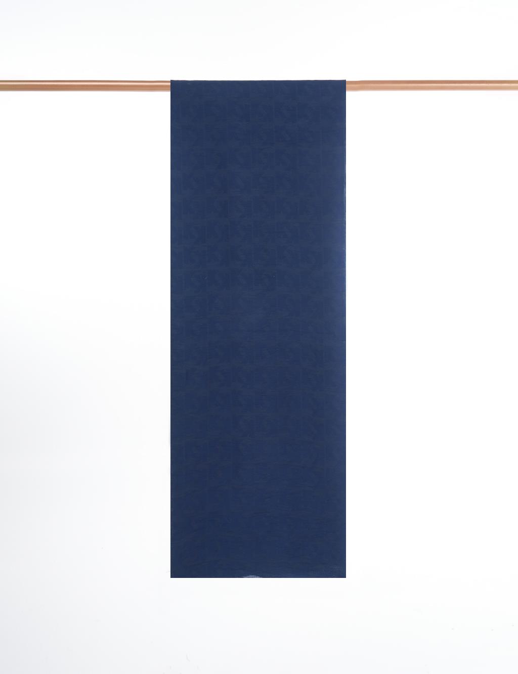Monogram Jacquard Viscose Woven Shawl Navy Blue