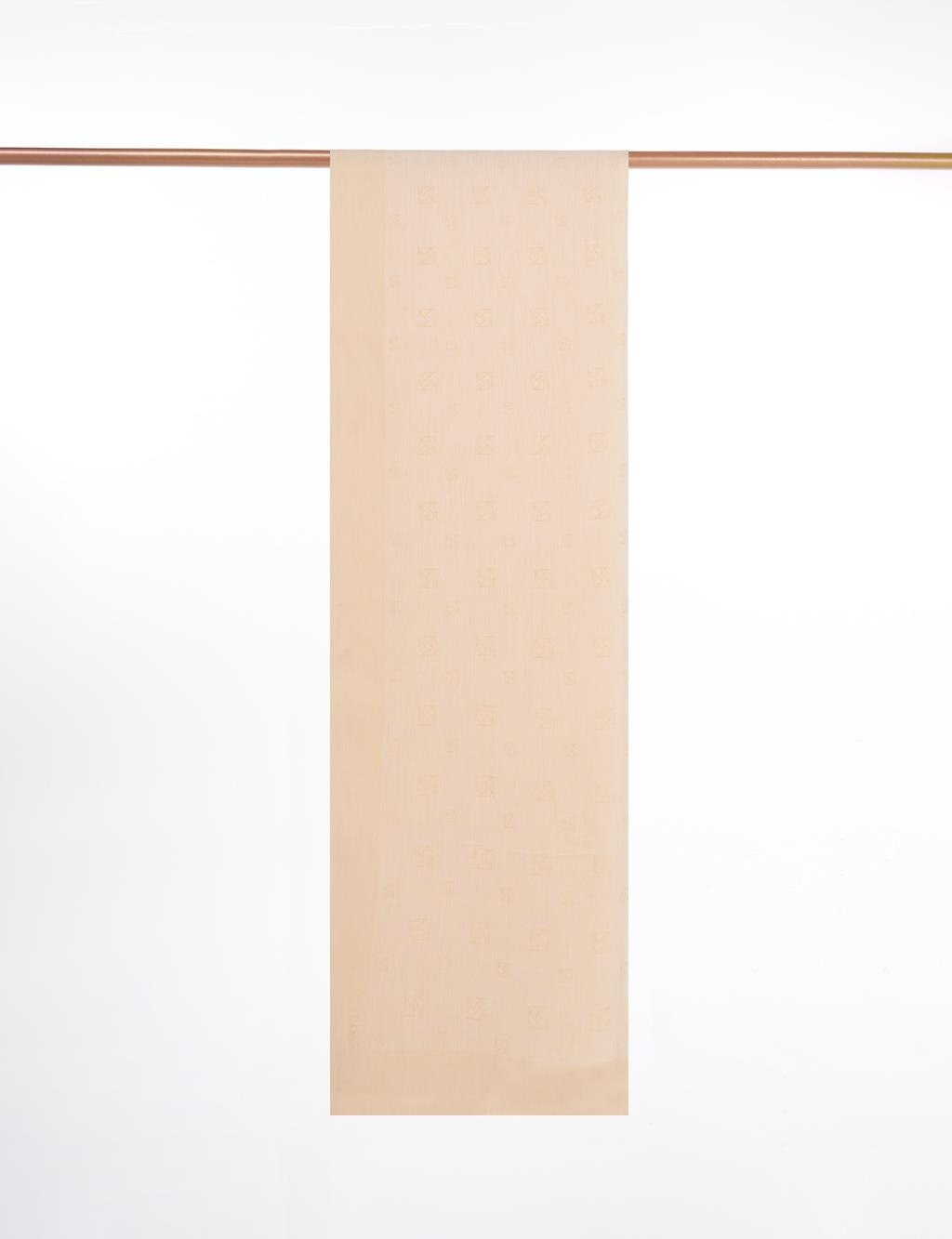 Natural Shawl with Logo Beige