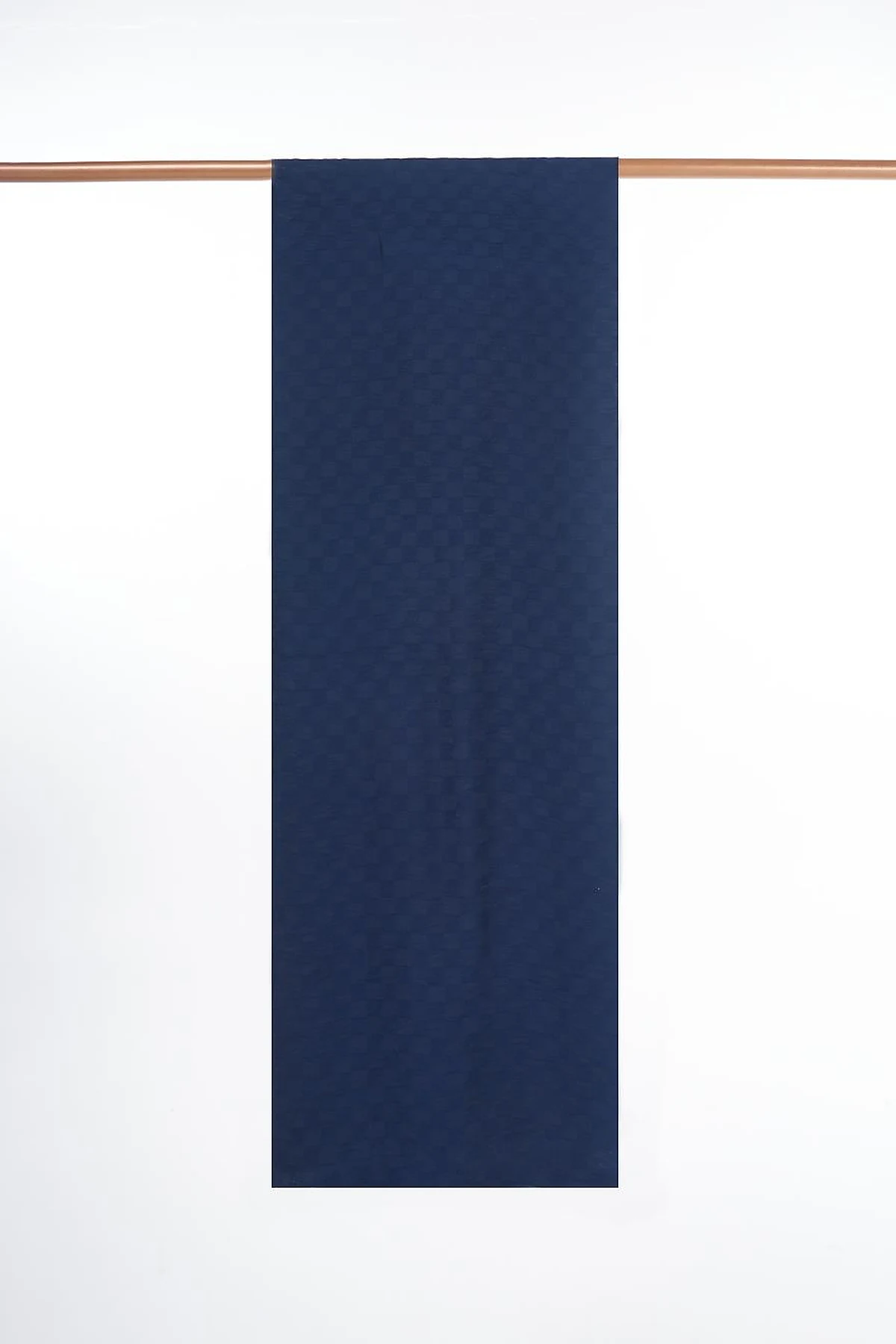 Checker Monogram Jacquard Viscose Shawl Navy Blue