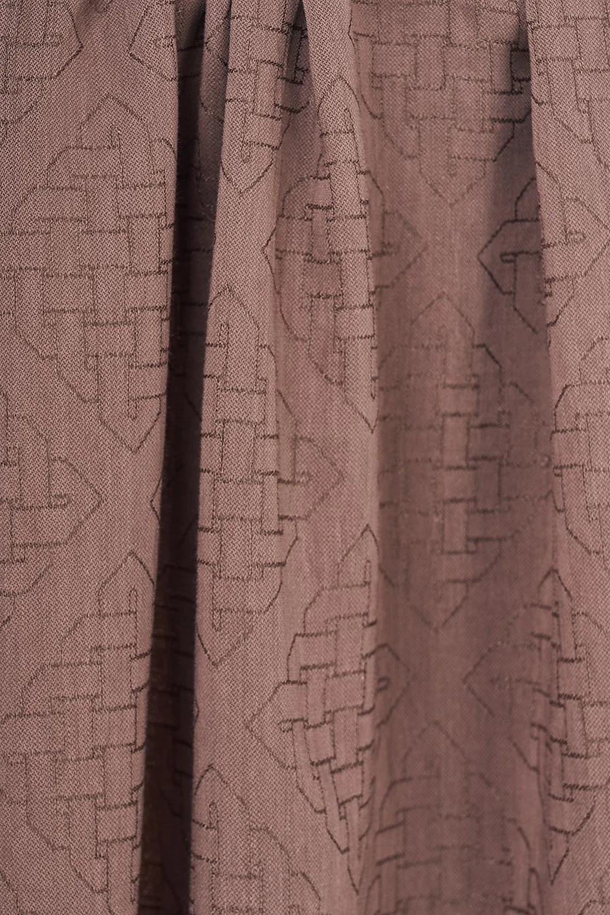 Patterned Lyocell Scarf Coffee