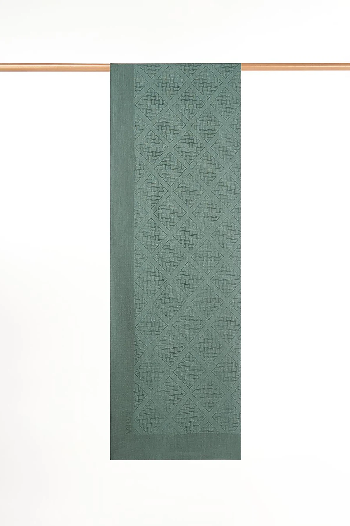 Patterned Lyocell Scarf Mint