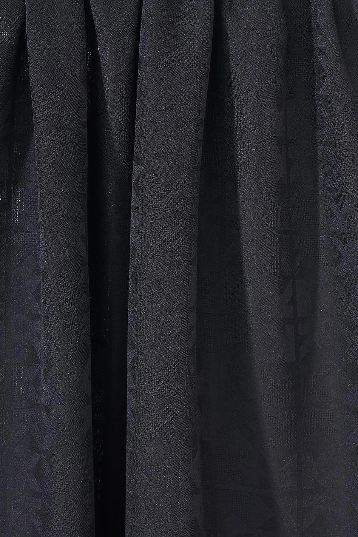 Mini Logo Woven Shawl Black