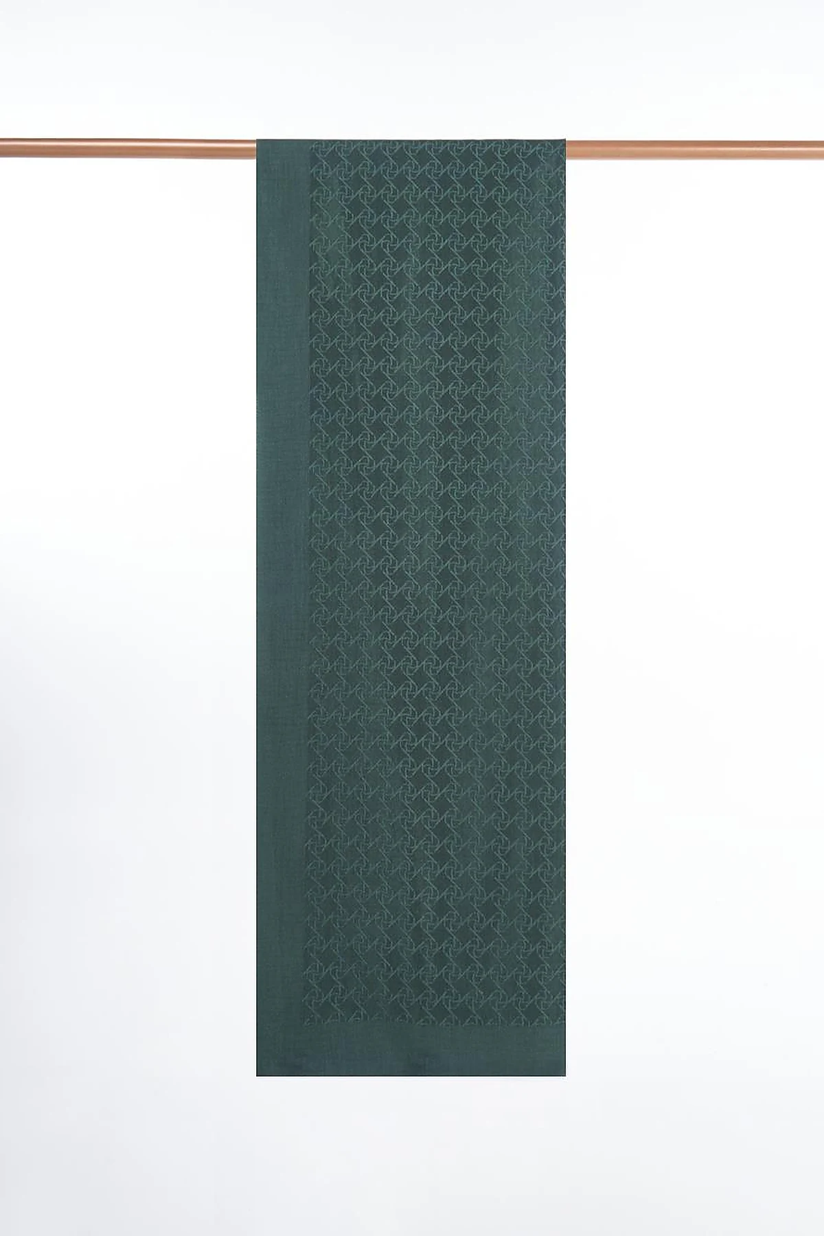 Monogram Patterned Lyocell Scarf Mint