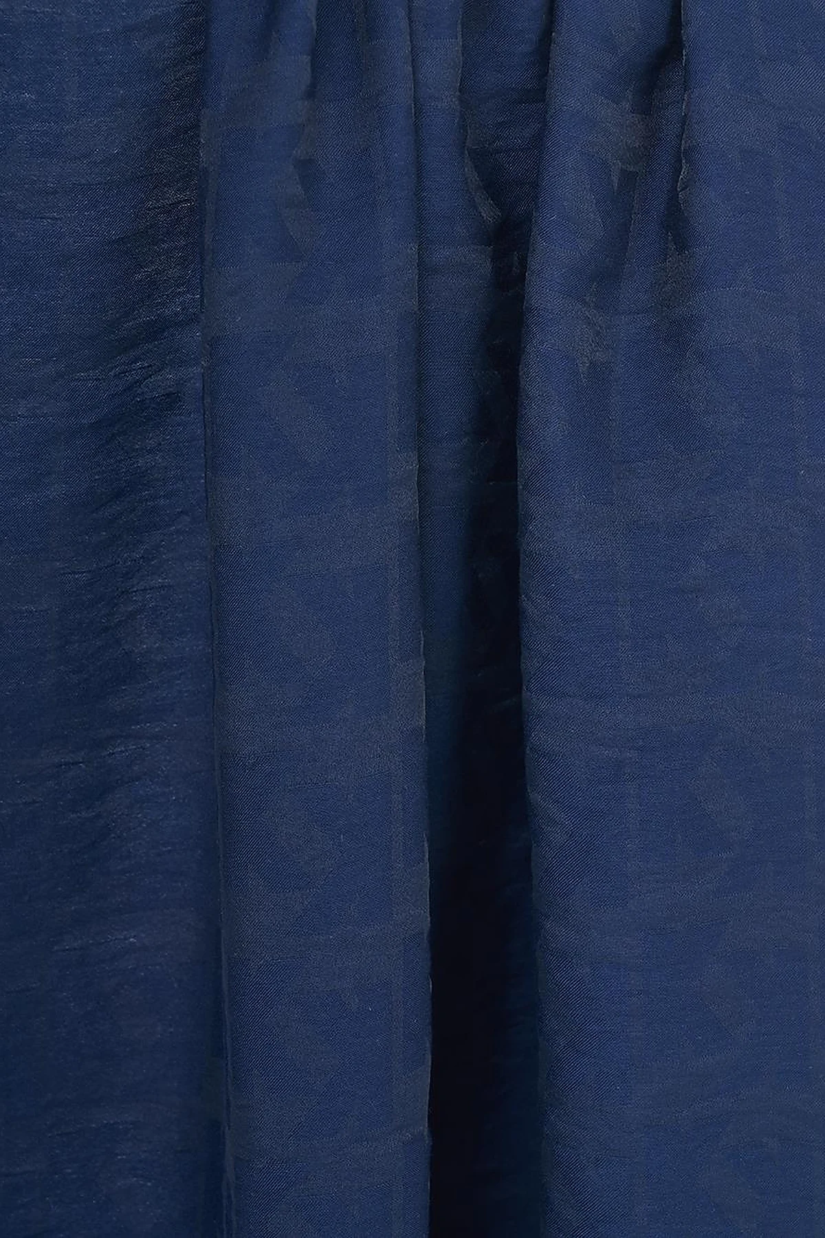 Monogram Jacquard Viscose Woven Shawl Navy Blue