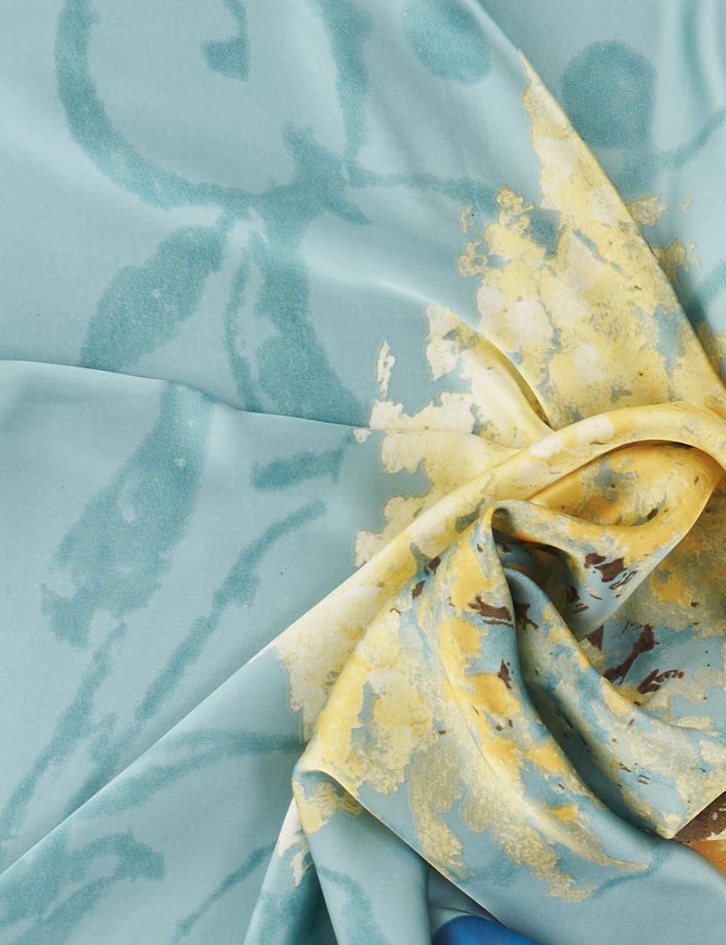 Tree Pattern Scarf – Petrol