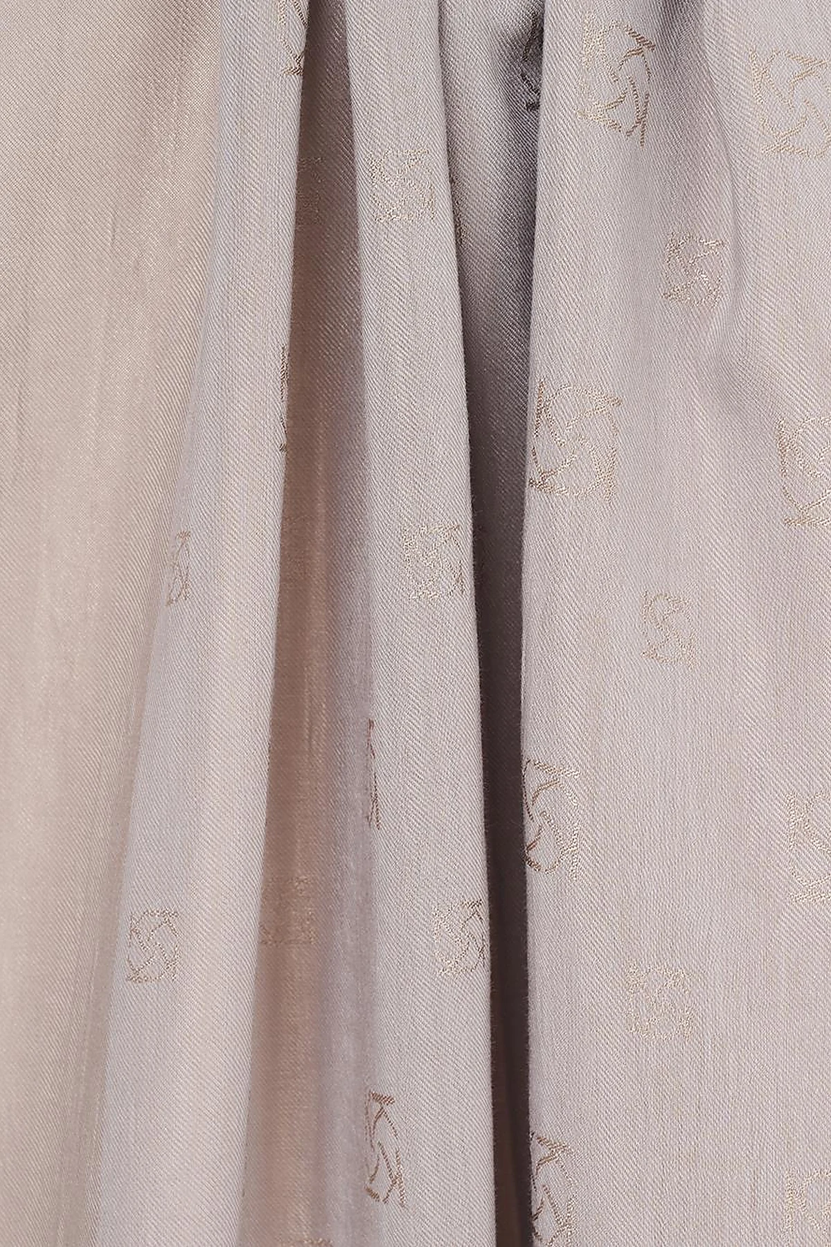 Natural Shawl with Logo Stone 
