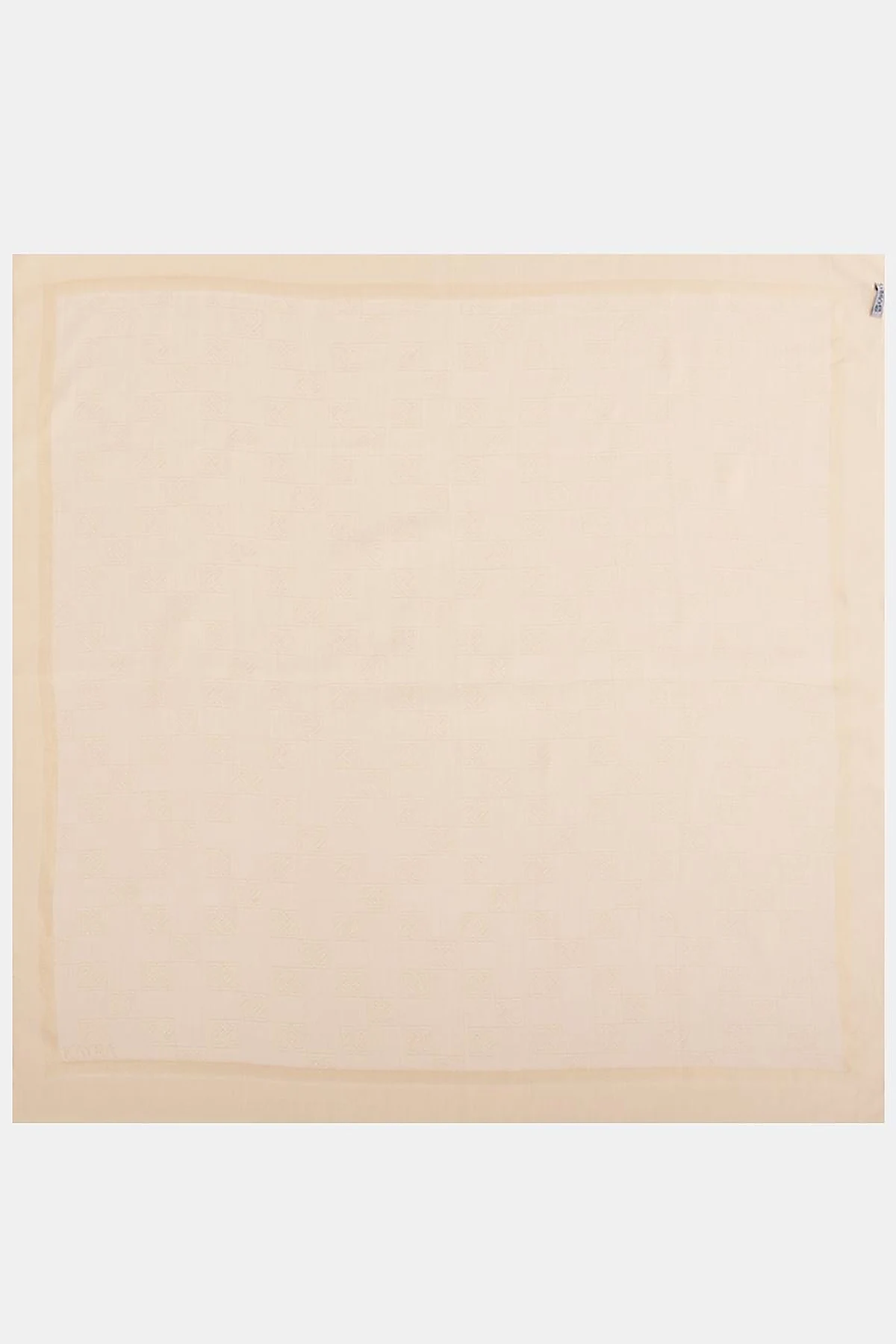 Mini Monogram Pattern Lyocell Scarf Beige