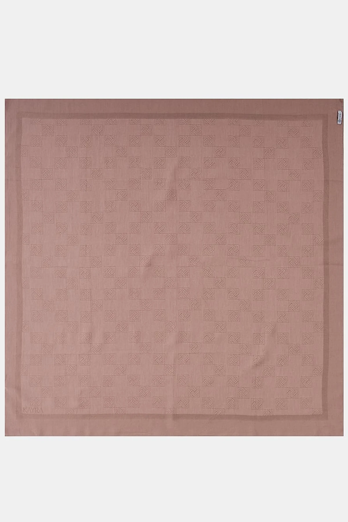 Mini Monogram Pattern Lyocell Scarf Coffee