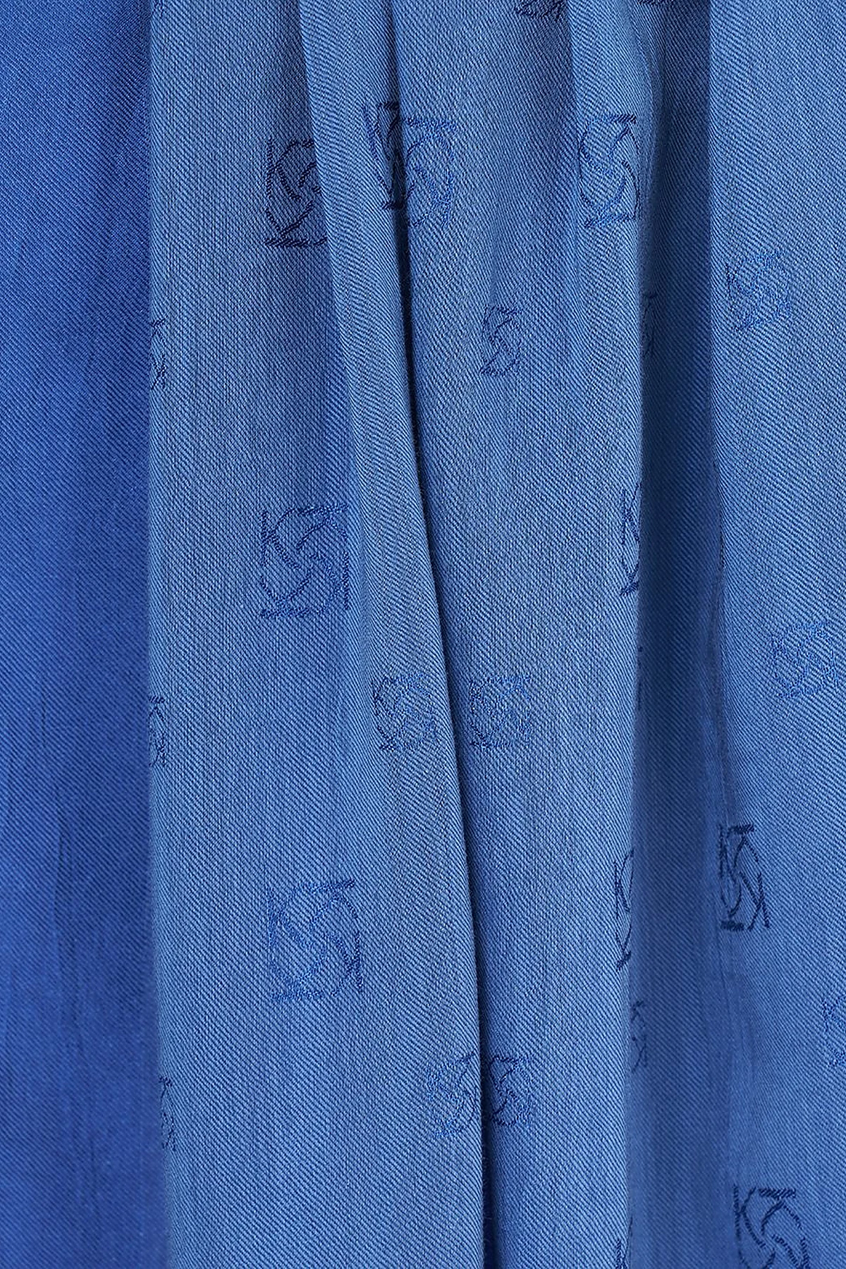 Natural Shawl Indigo with Logo