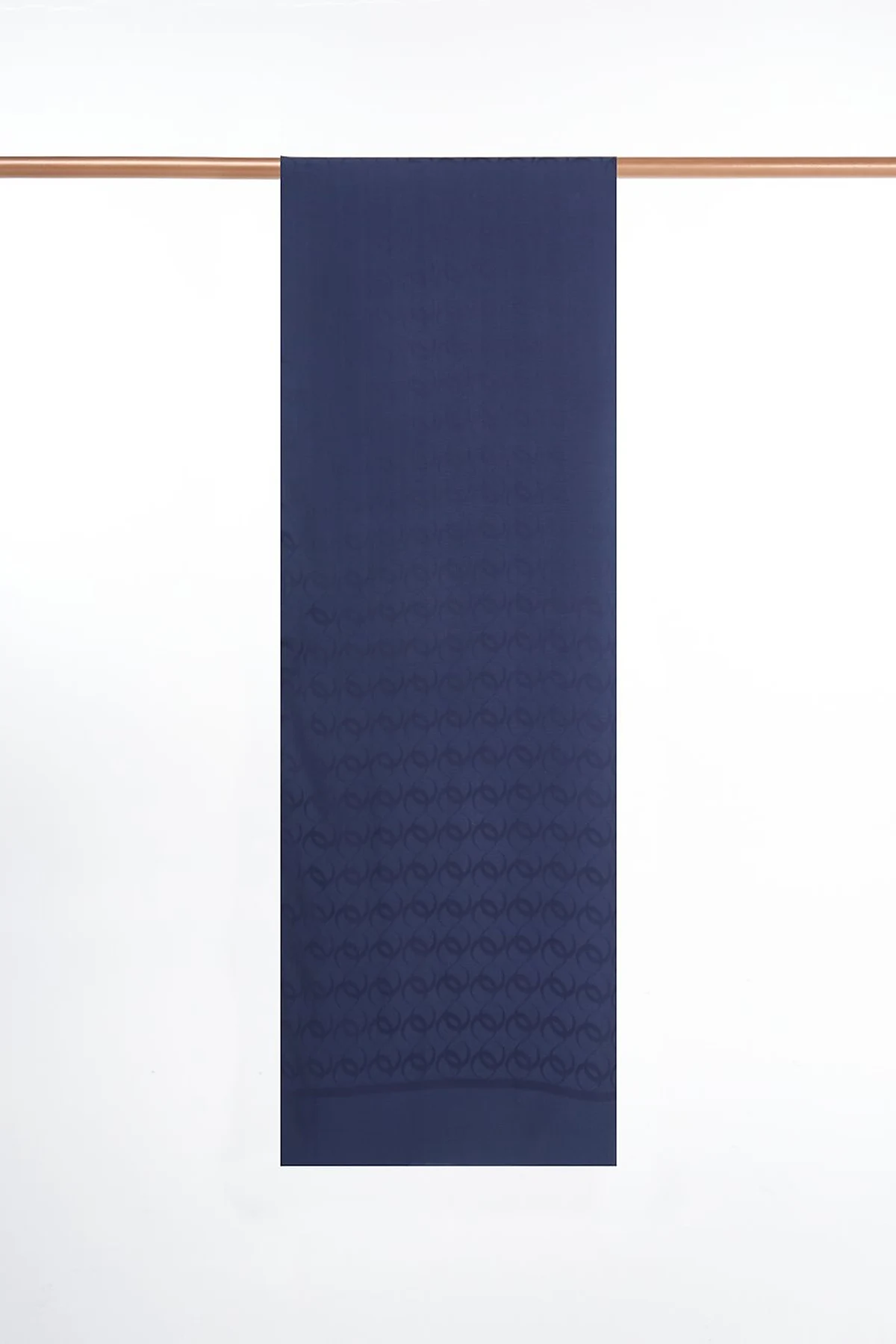Ring Pattern Sapphire Shawl Navy Blue