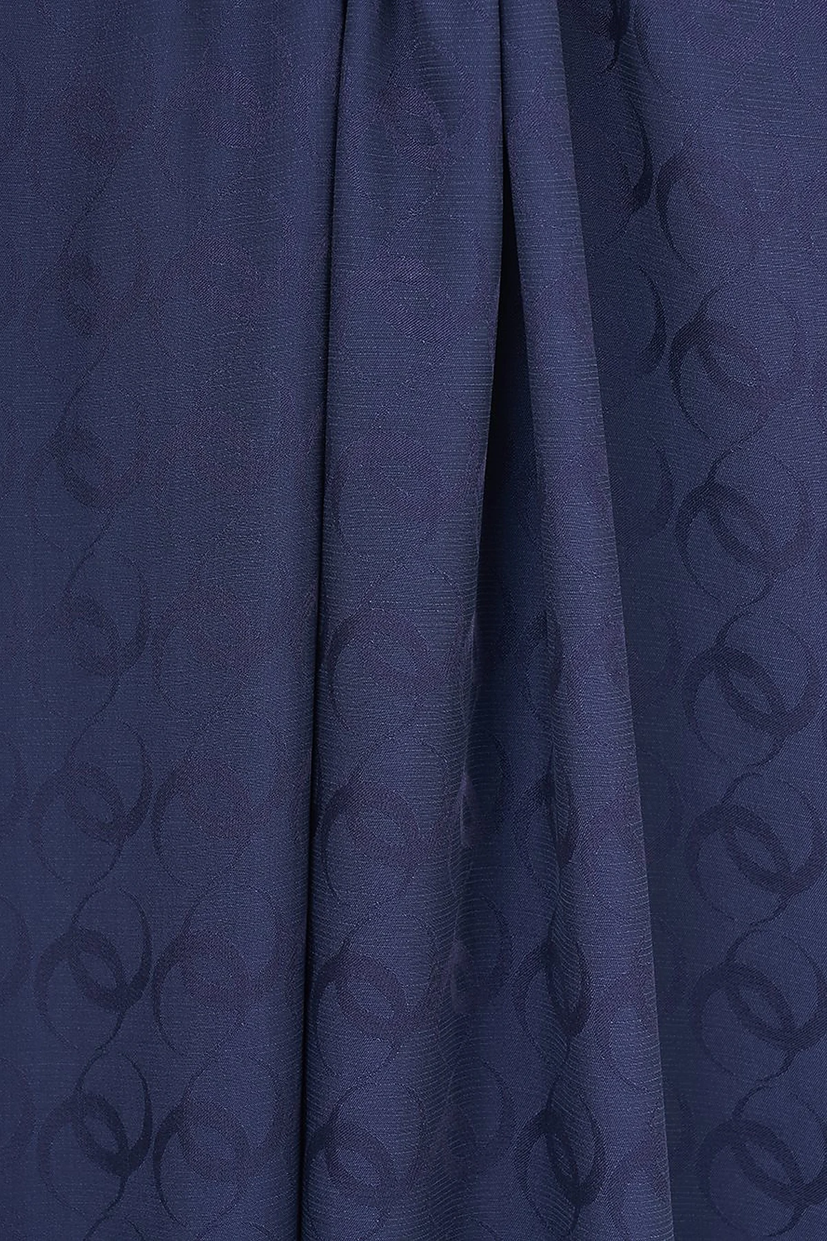 Ring Pattern Sapphire Shawl Navy Blue