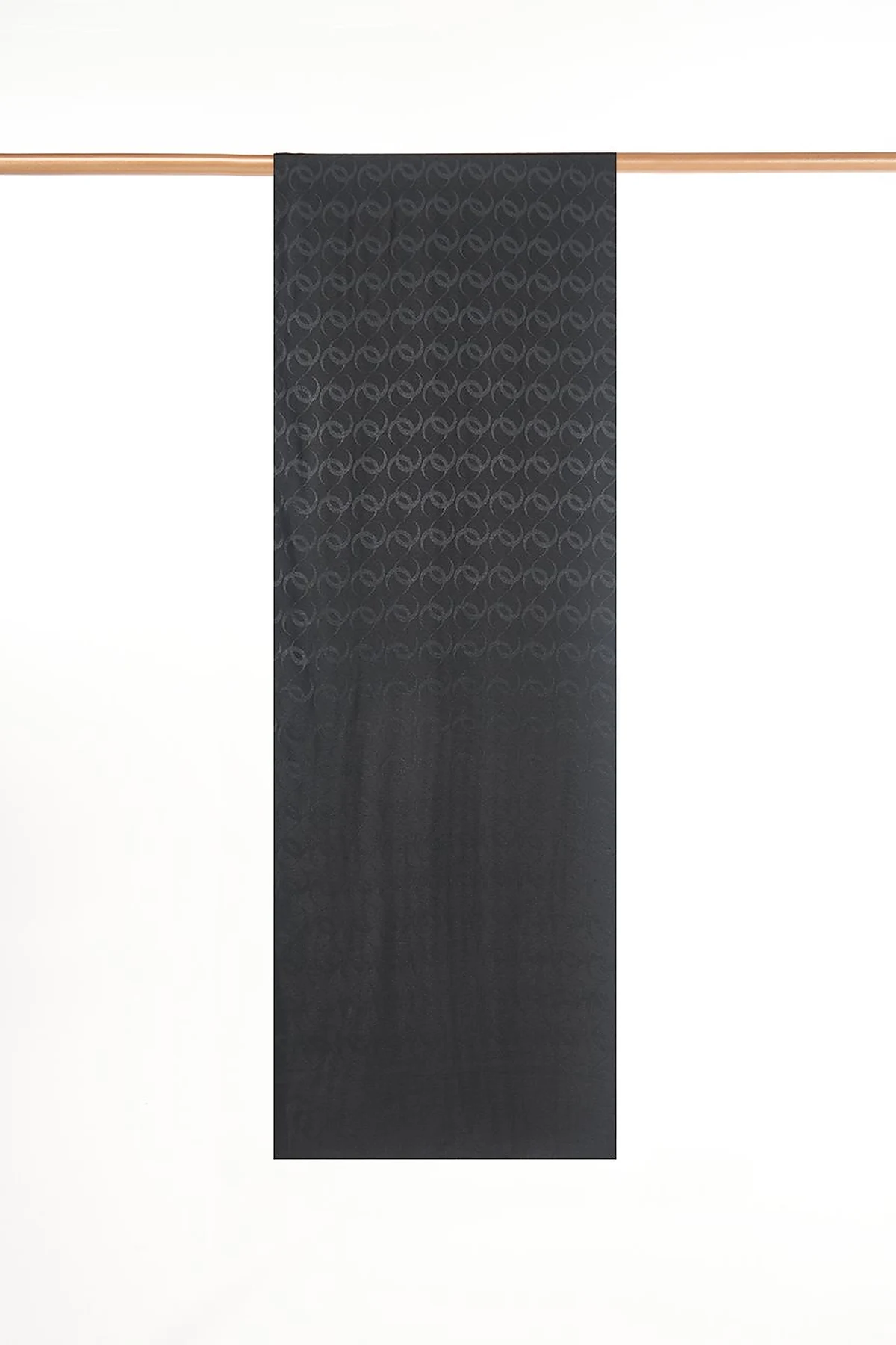Ring Pattern Sapphire Shawl Black