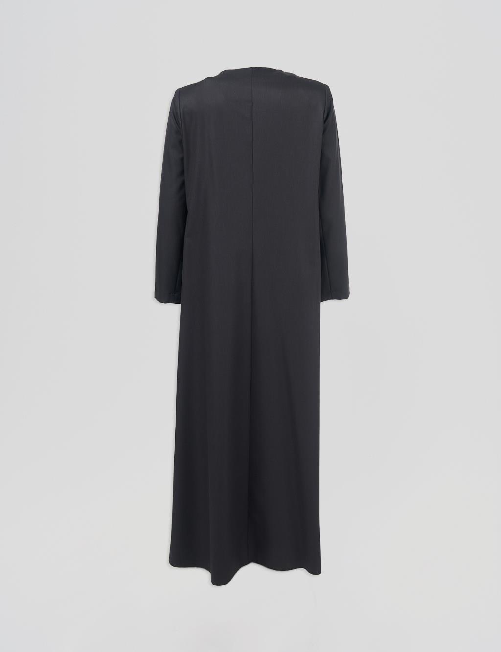 Embroidered Coat– Black