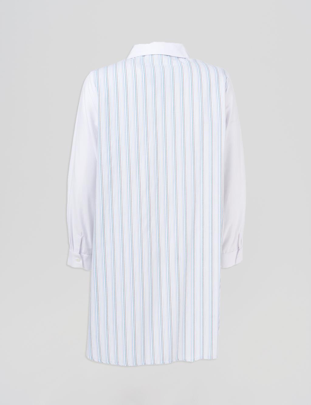 Button-Closure Tunic – Optical White