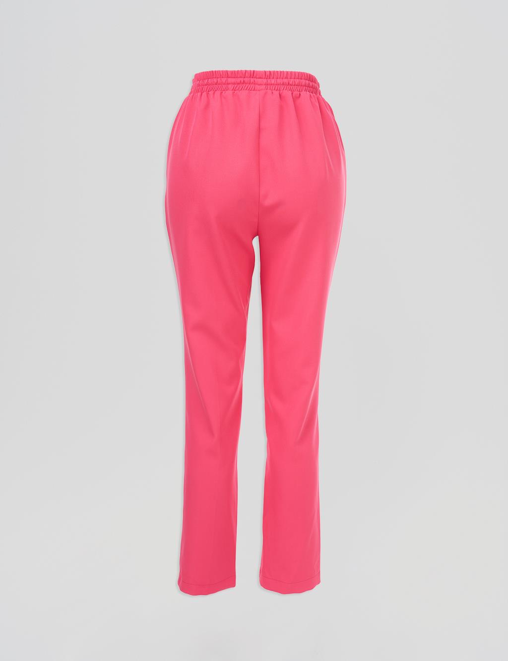 Topstitch Detailed Pants – Fuchsia