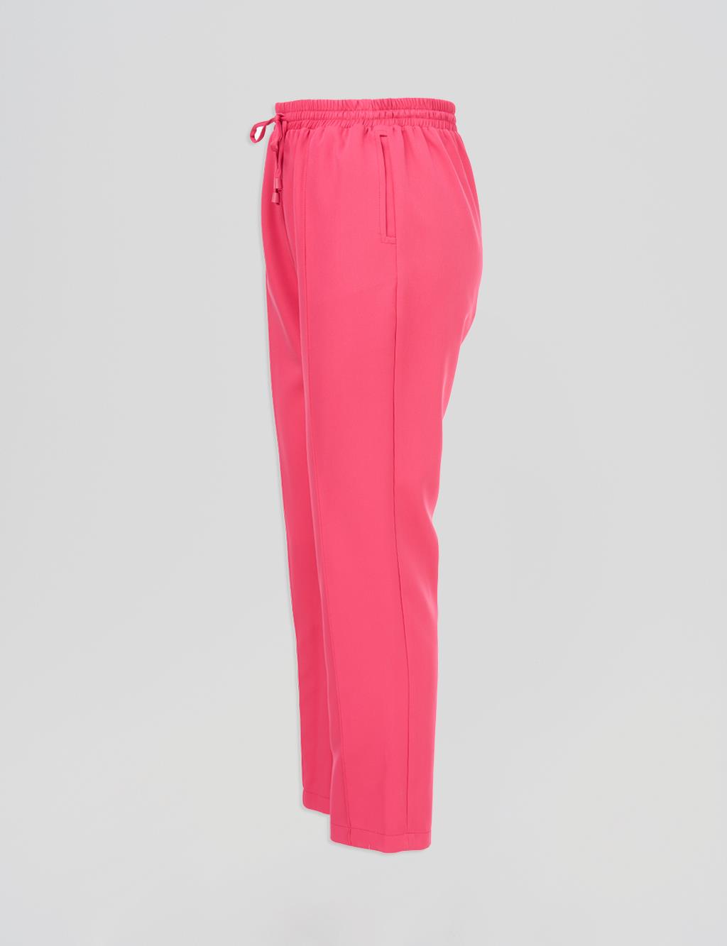 Topstitch Detailed Pants – Fuchsia