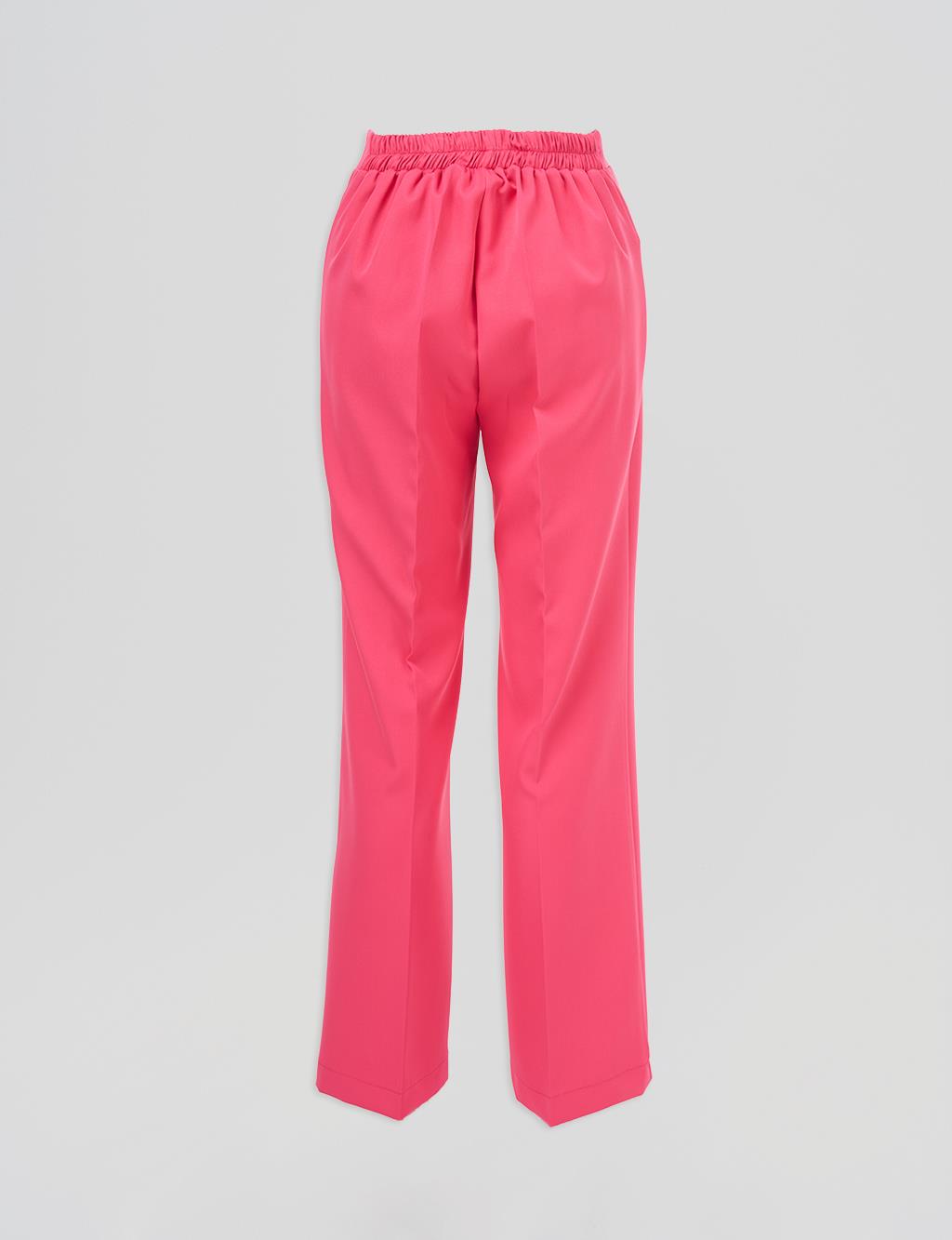 Flare Fit Trousers Fuchsia