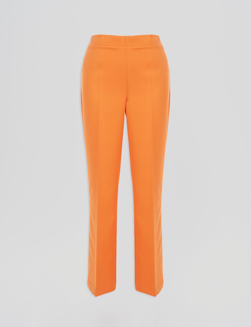 Flare Fit Trousers Orange