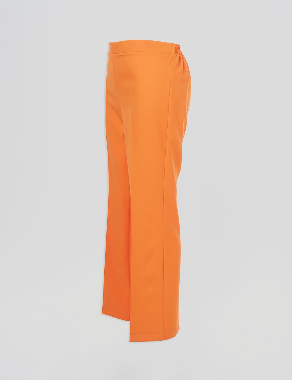 Flare Fit Trousers Orange