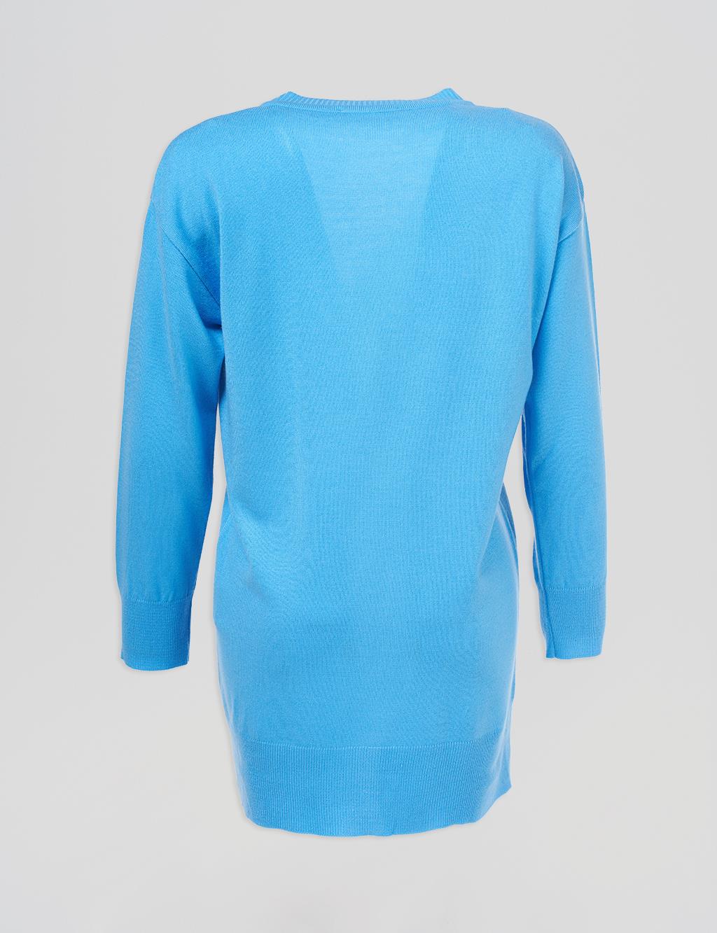Basic Knitwear Cardigan Blue
