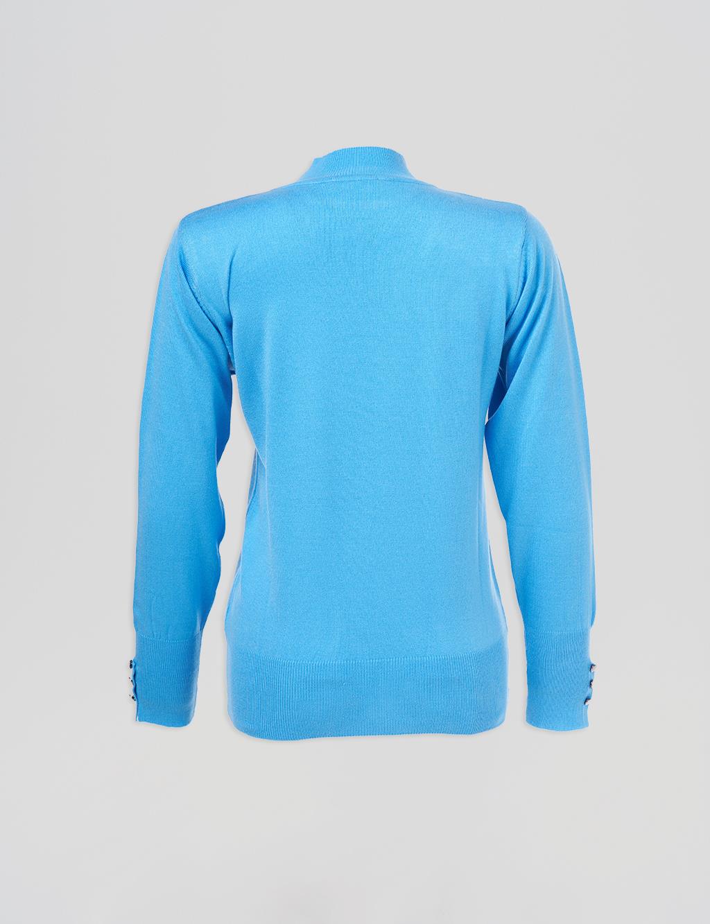 Basic Knitted Sweater Blue