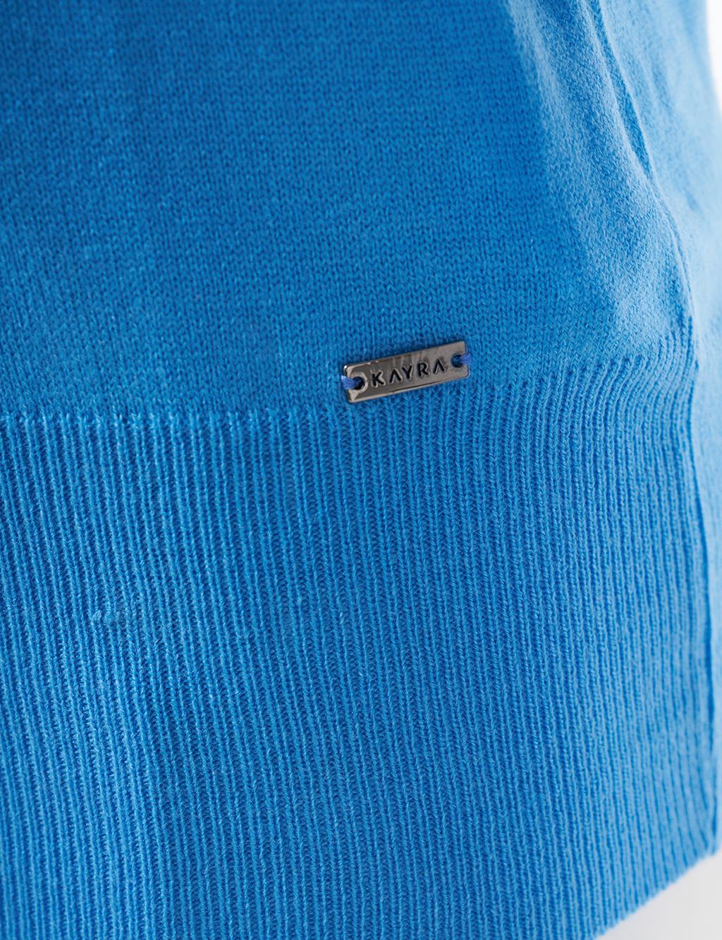 Basic Knitted Sweater Blue
