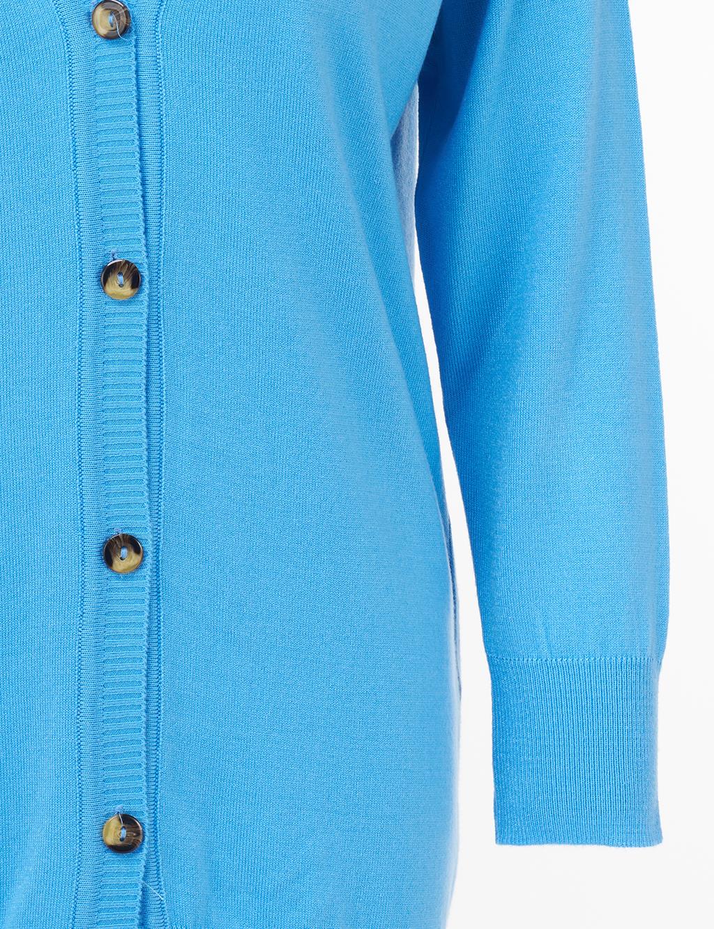 Basic Knitwear Cardigan Blue