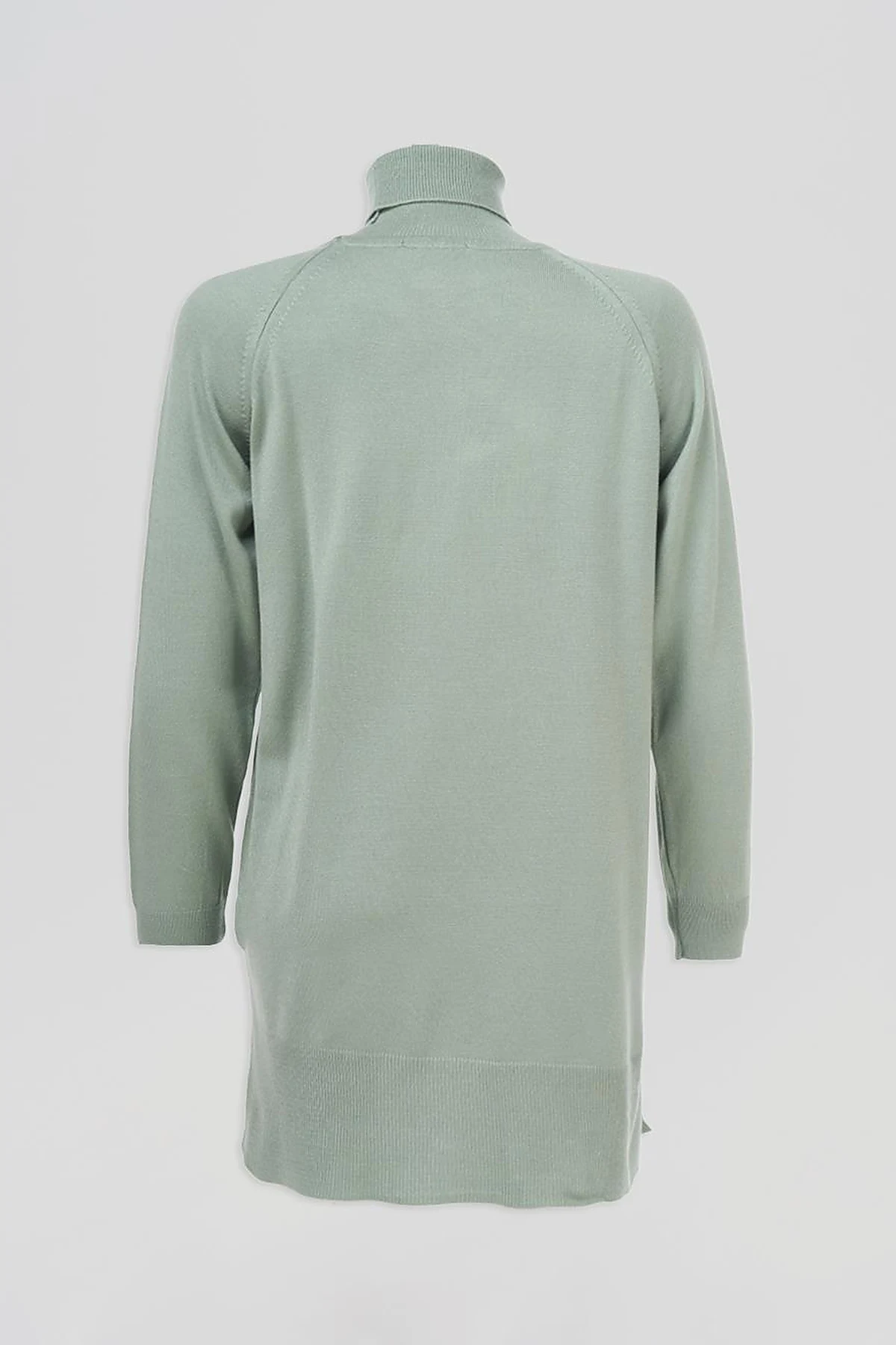 Turtleneck Knit Tunic Moss Green
